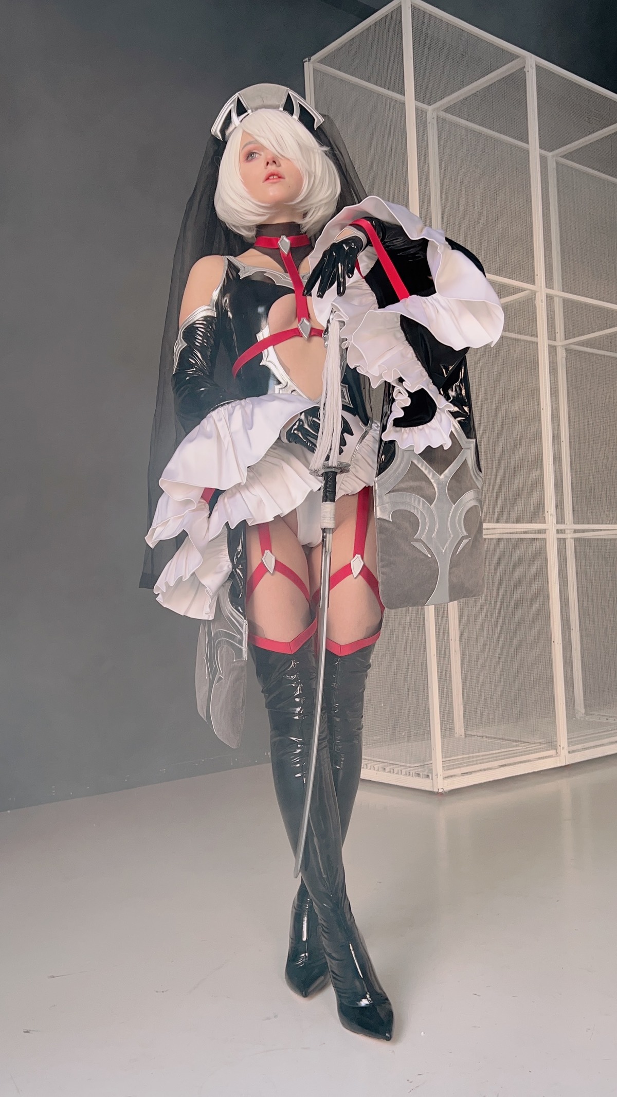 Shirogane Cosplay 2B ヨルハ２号Ｂ型 Bride Ver.(29)