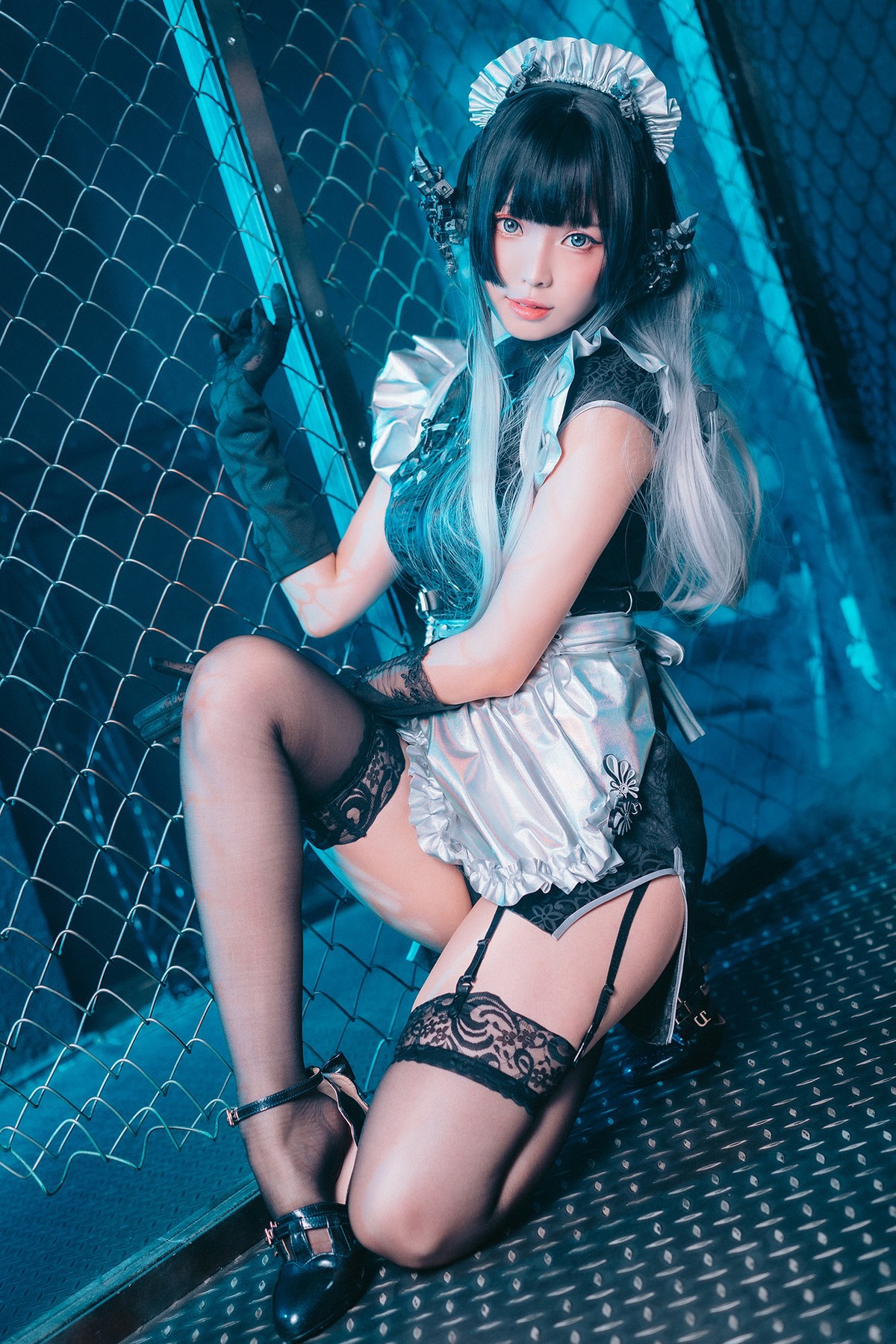 Cosplay ElyEE子 賽博女僕 Melanite黑榴石(32)