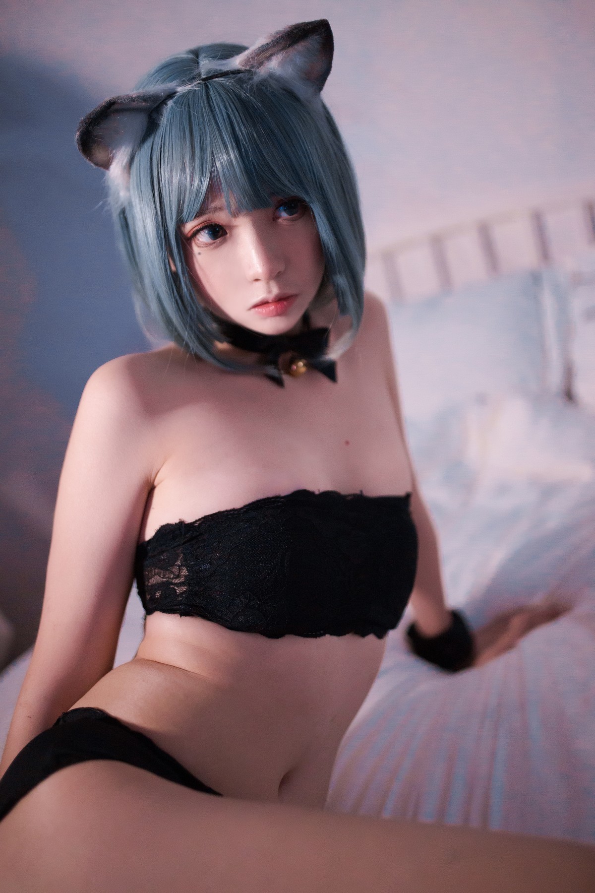 Cosplay 疯猫ss 黑猫二(11)