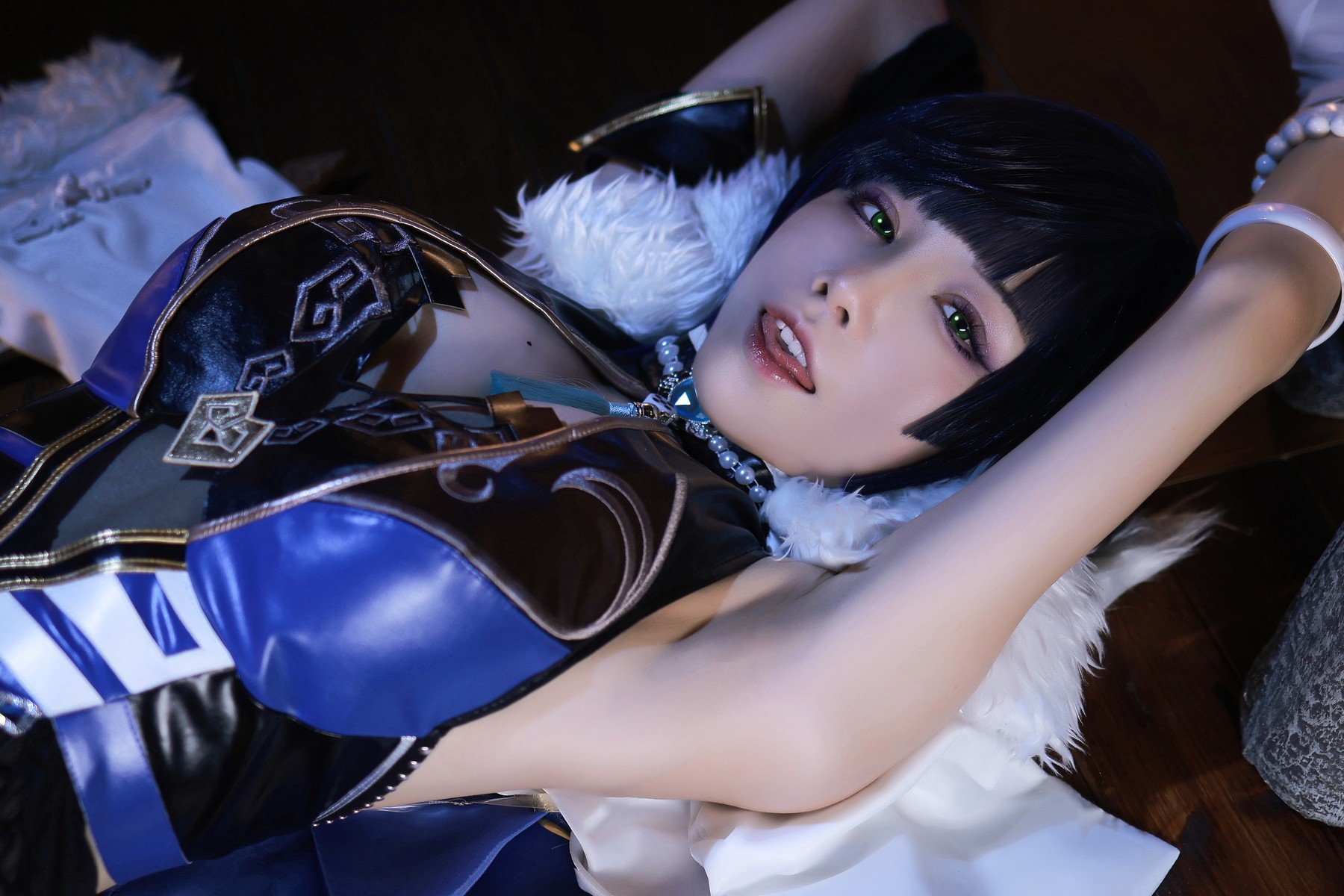 水淼aqua Cosplay 夜兰 Yelan(10)