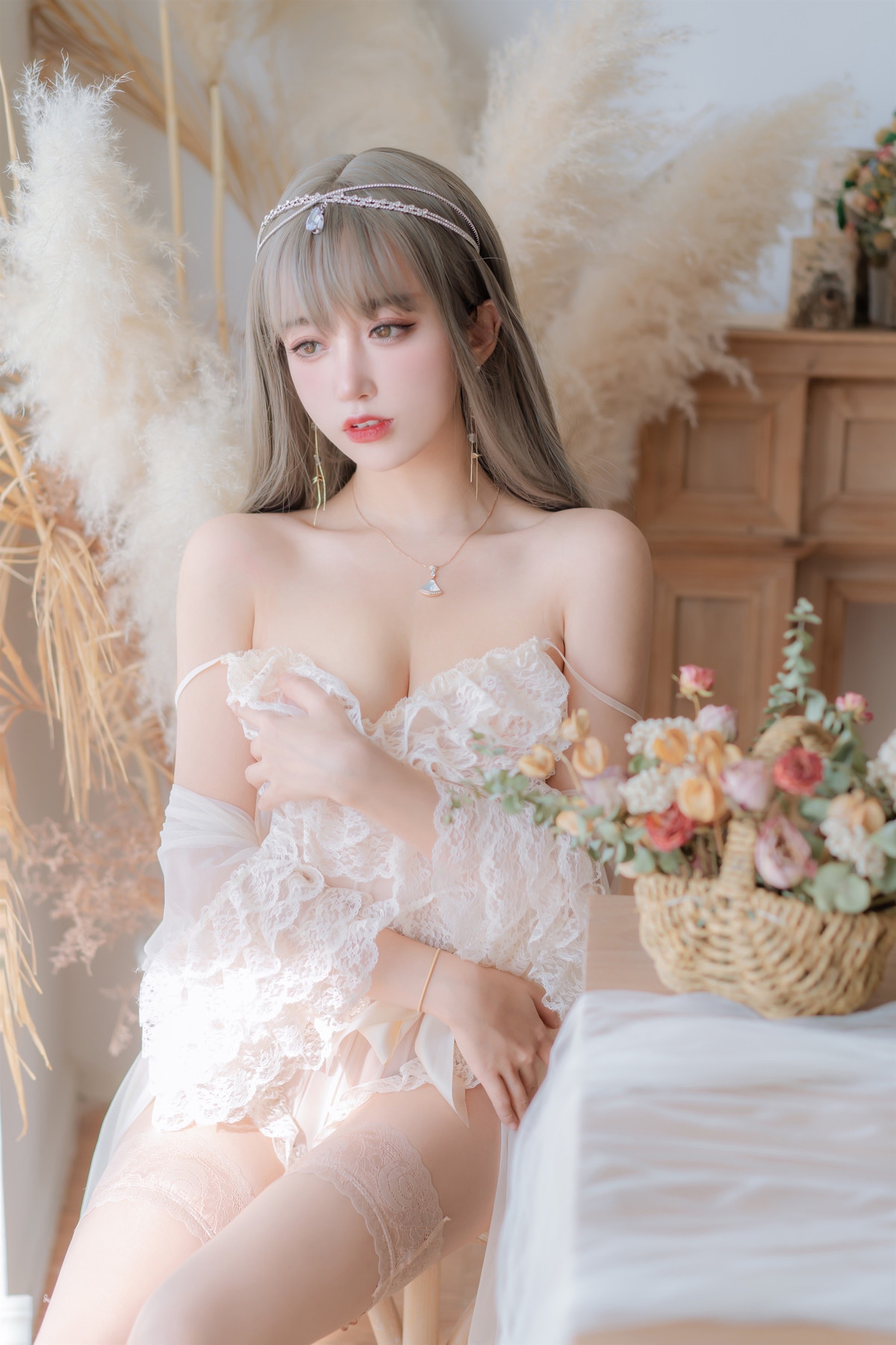 斗鱼米线线sama写真 Cosplay 凡尔赛公主(1)