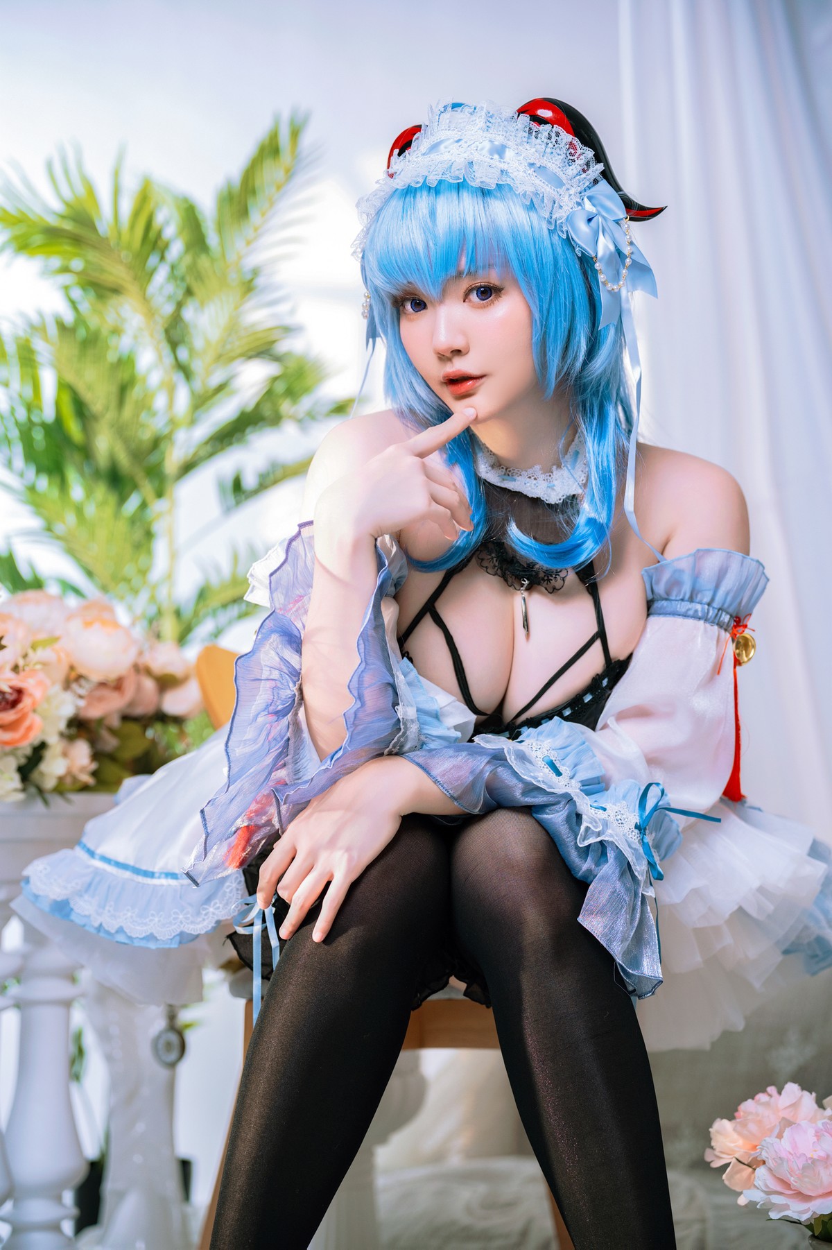 Cosplay Ying Tze 甘雨 Ganyu Maid(21)