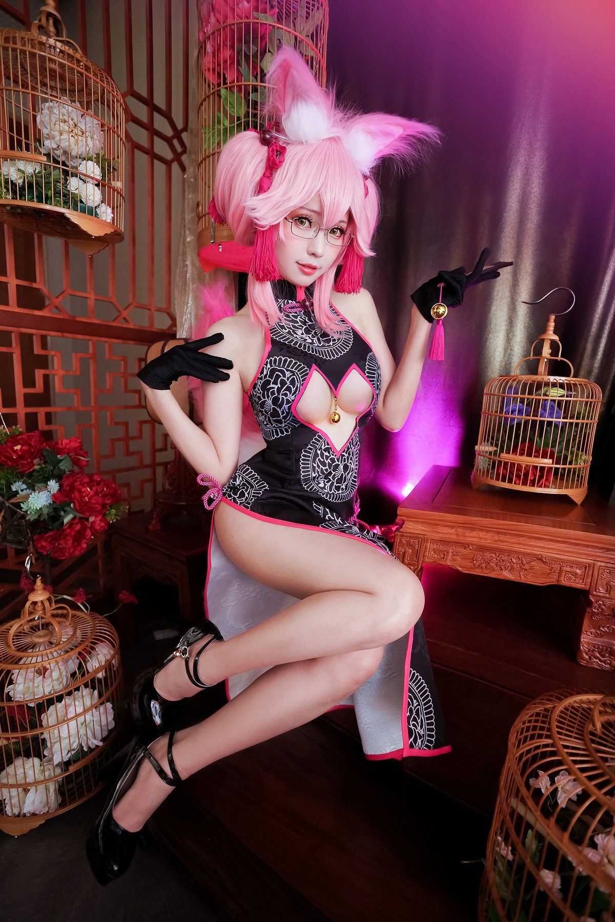 Cosplay ElyEE子 玉藻前旗袍(10)