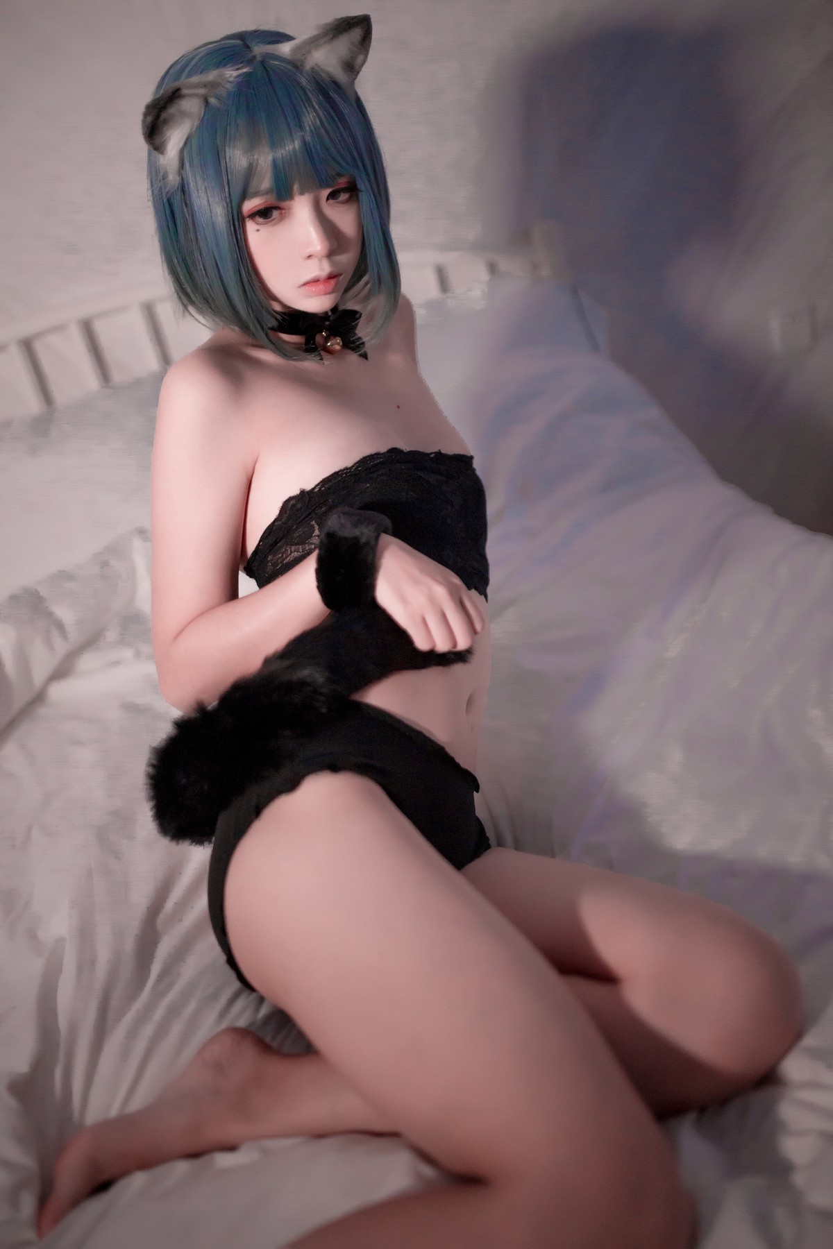 Cosplay 疯猫ss 黑猫二(17)