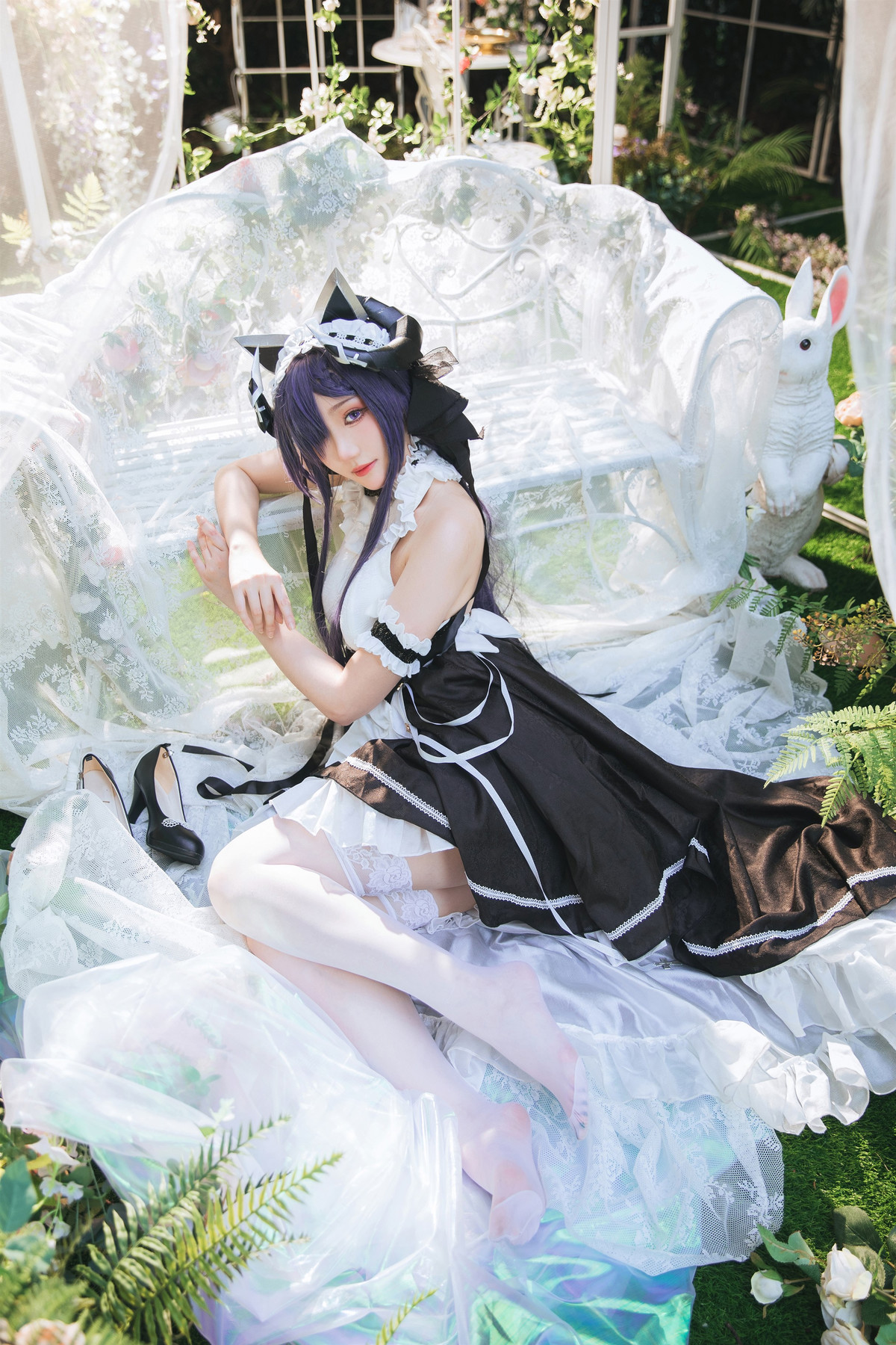 Cosplay 瓜希酱 碧蓝航线 奥古斯特女仆(9)