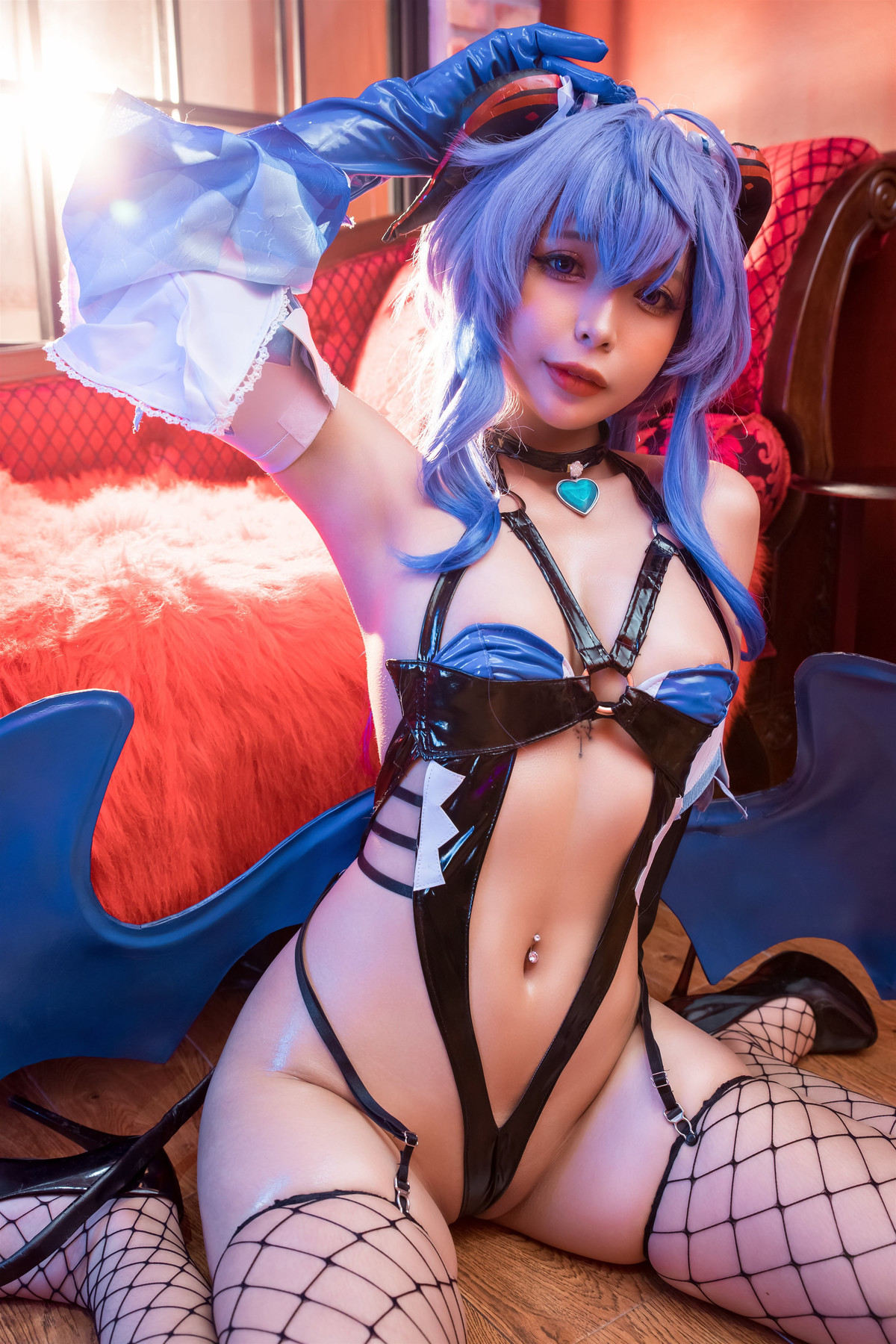 Cosplay Umeko.J Ganyu Succubus Set.01(20)