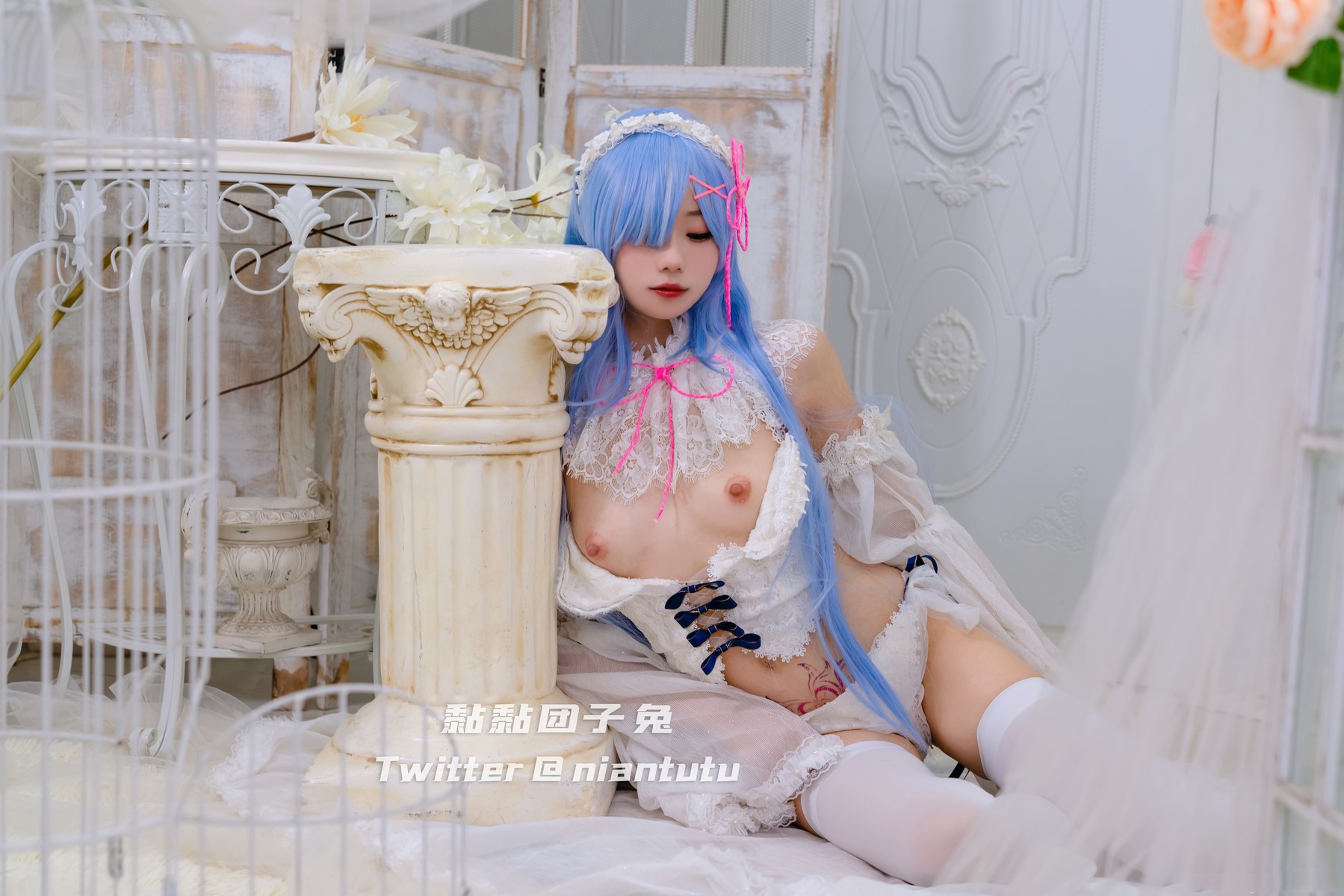 Cosplay 黏黏团子兔 长发蕾姆(20)