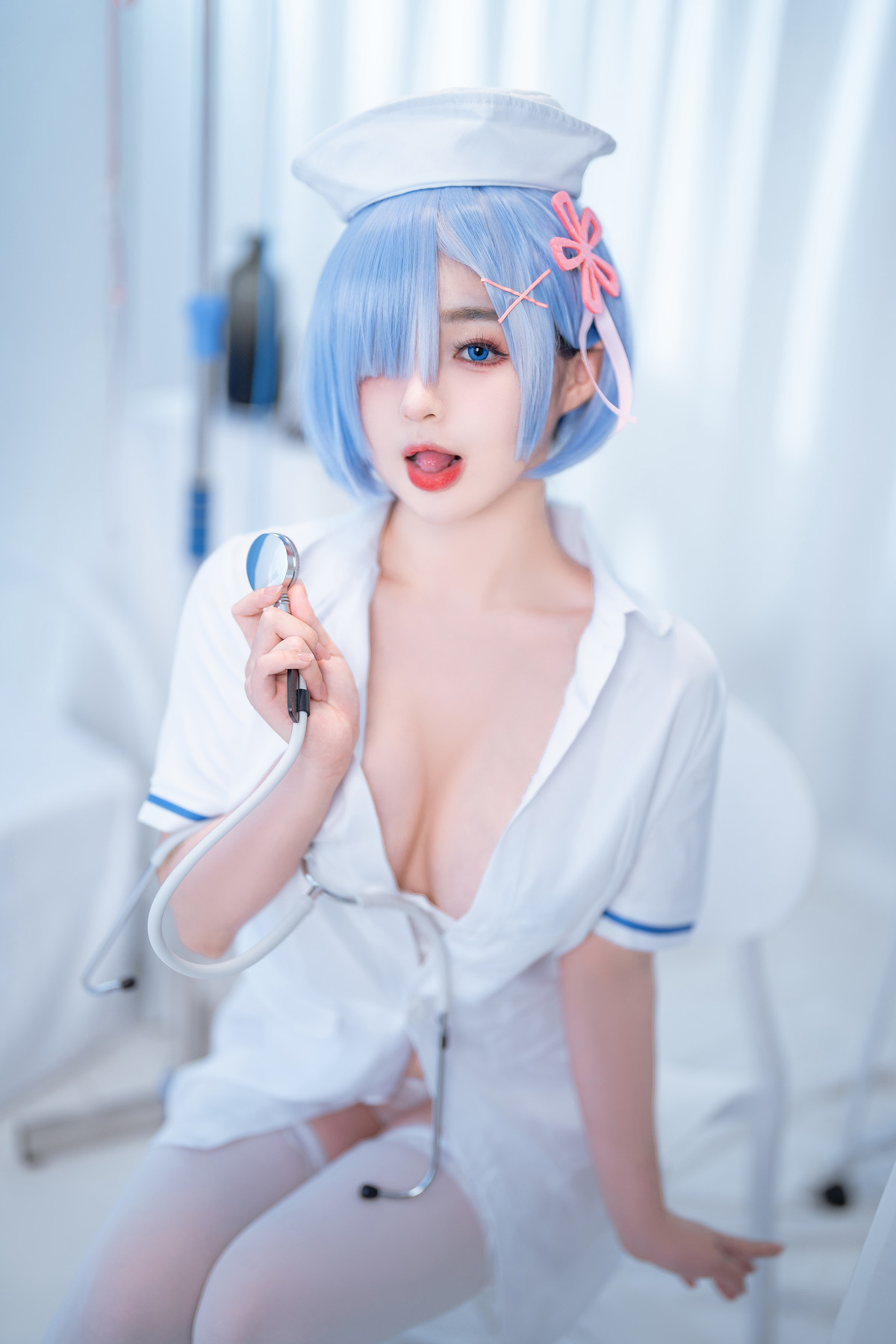 桜井宁宁 Cosplay 雷姆护士 Nurse Rem(3)