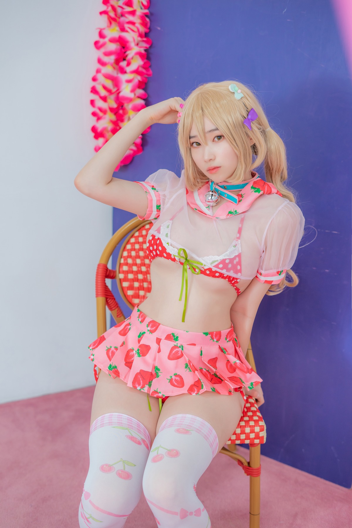 Bambi 밤비, [CreamSoda] Over knee socks Set.01(5)
