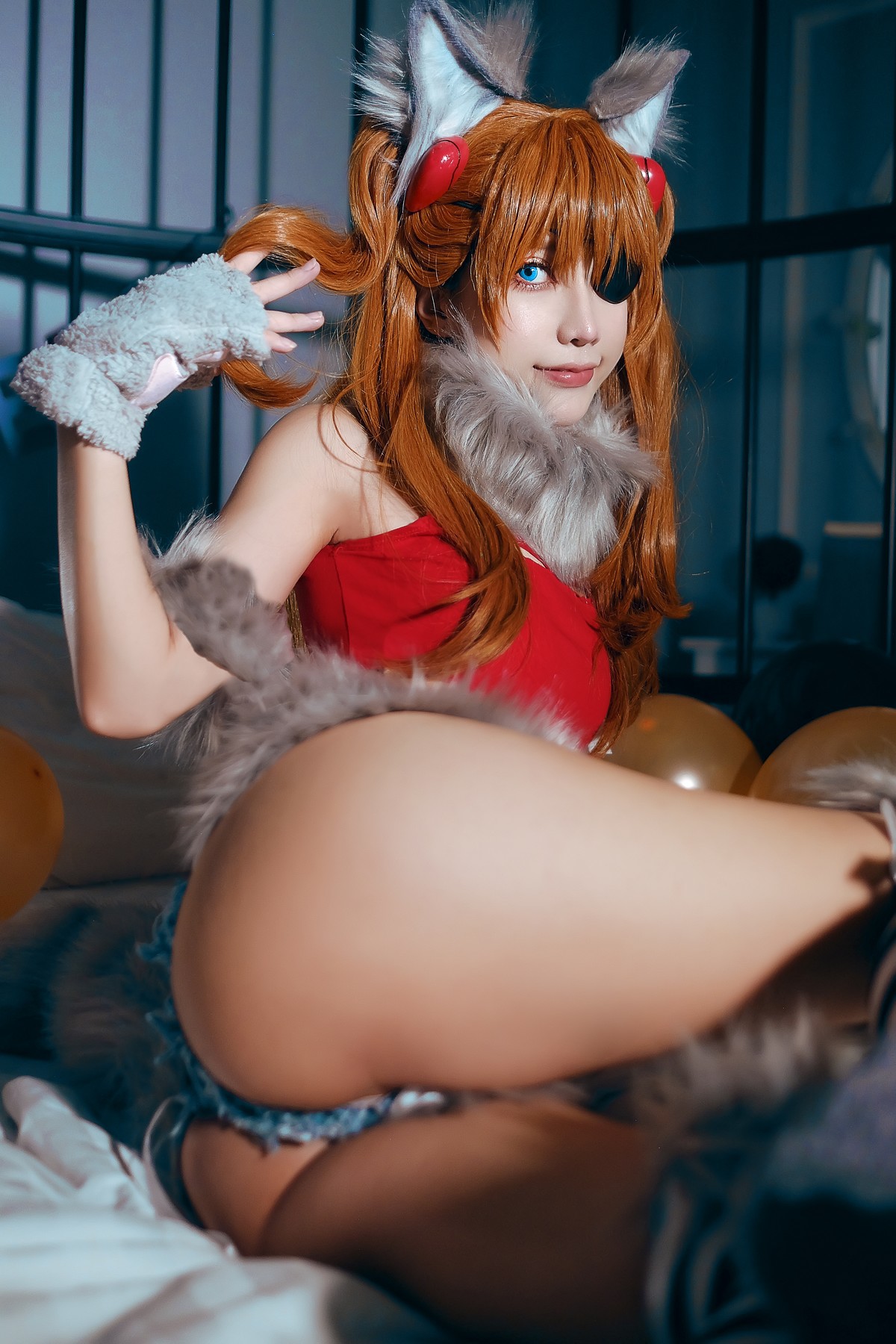 MingTao 明桃 Cosplay Asuka Werewolf(31)