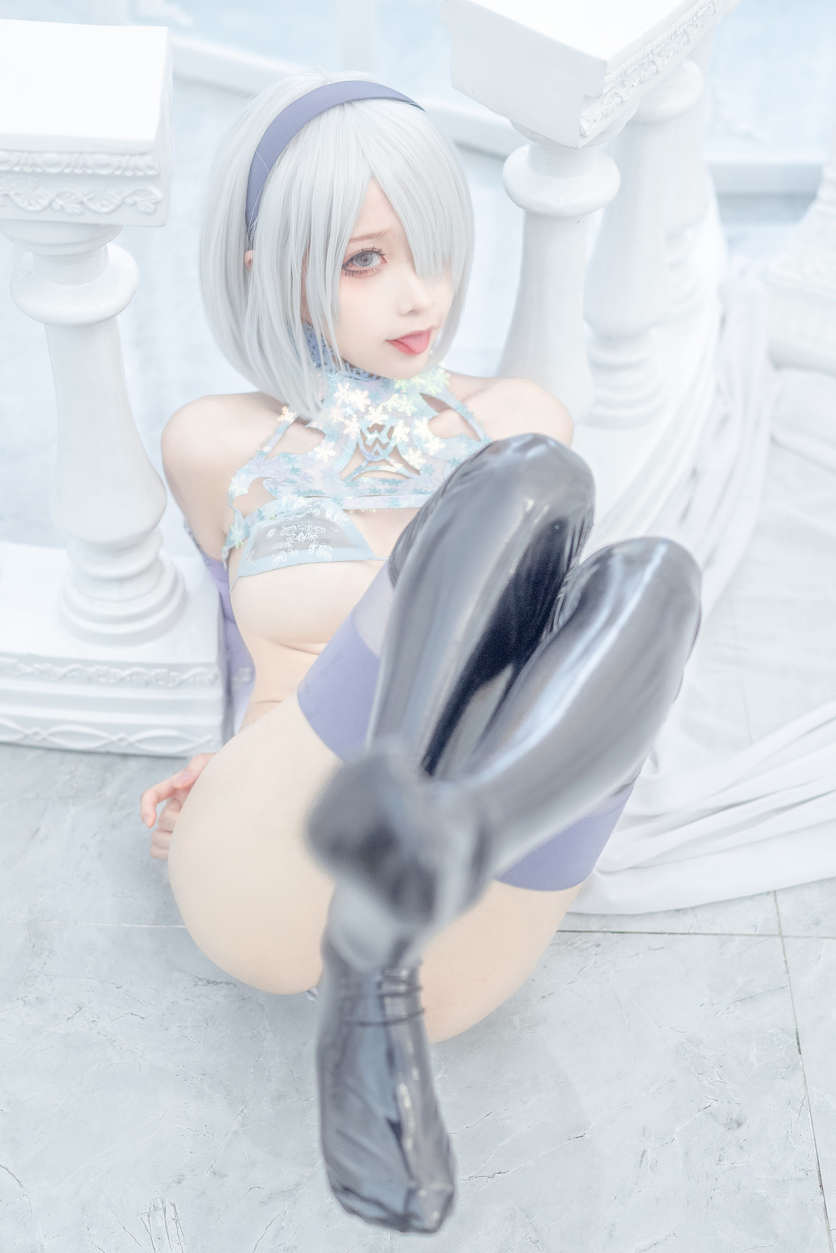 蠢沫沫 Cosplay 2b 冰雪 ice and snow(29)