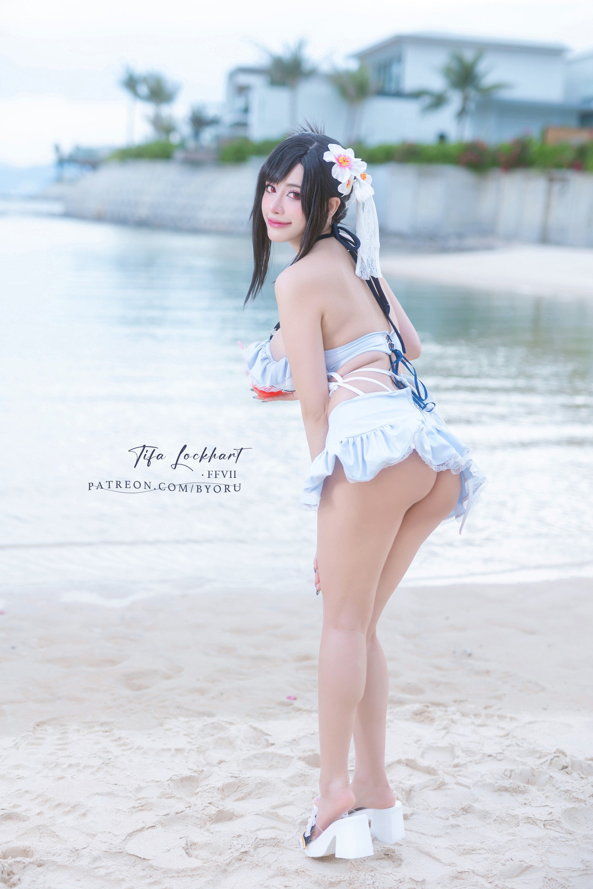 Cosplay 日本性感萝莉Byoru Tifa FF7r Bikini(5)