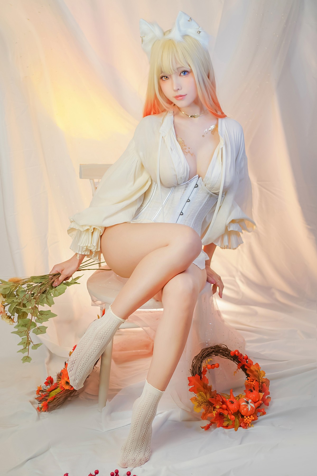 Cosplay ElyEE子 Cat魔女與貓(12)