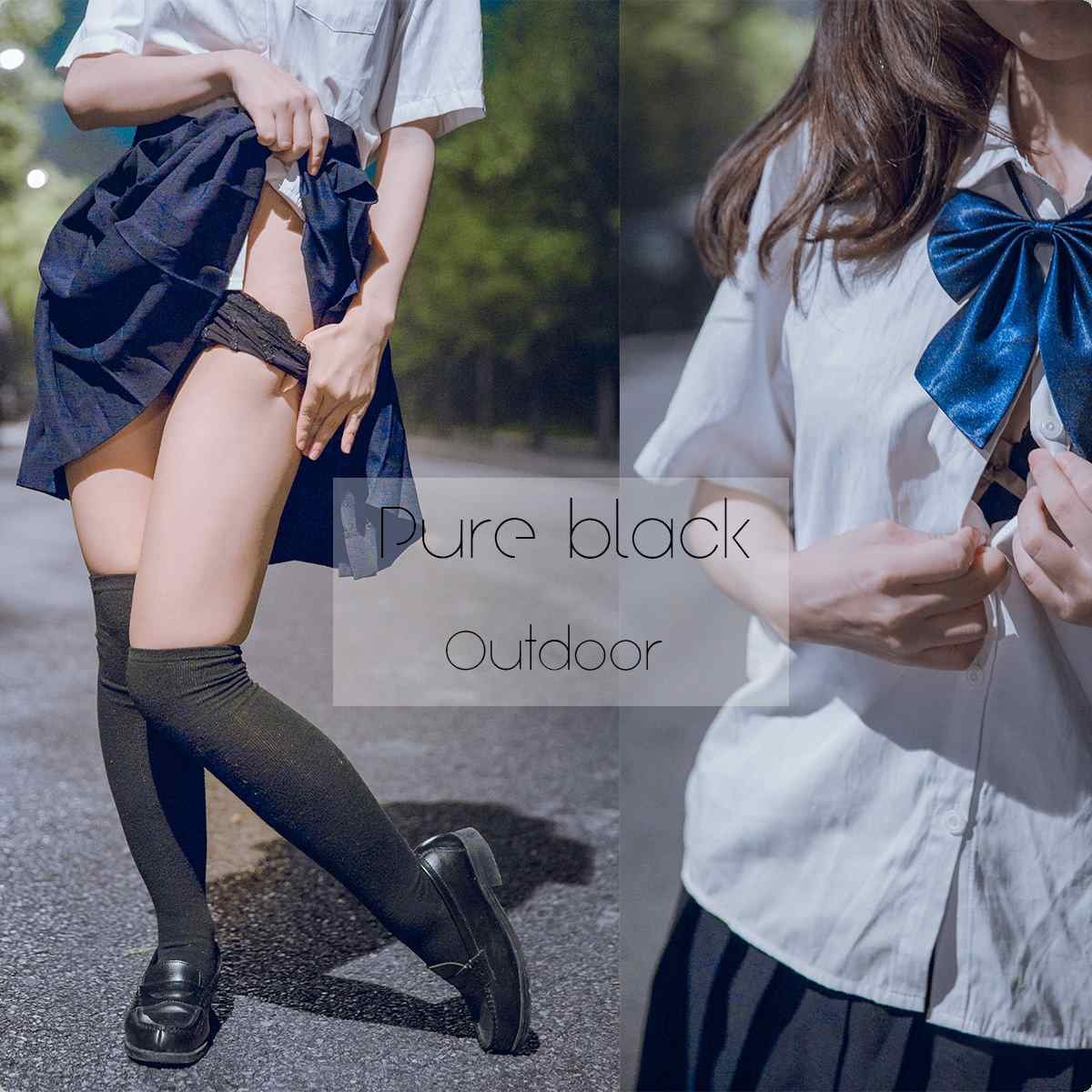 [福利姬]小鸟酱 - pure black outdoor [42P+2V]