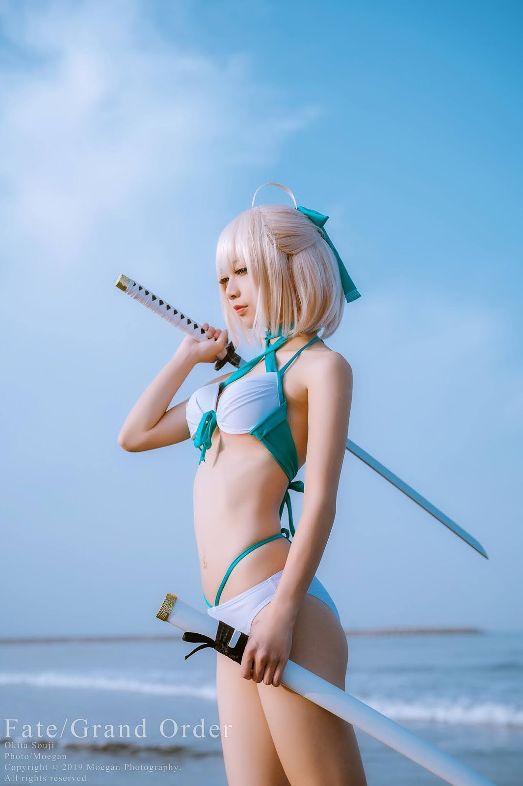 Cosplay [沖田凜花Rinka] 沖田総司 水着ver. (Fate Grand Order)(2)