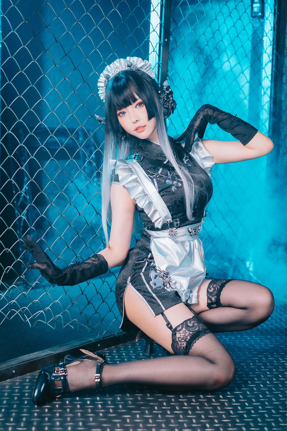 Cosplay ElyEE子 賽博女僕 Melanite黑榴石(30)