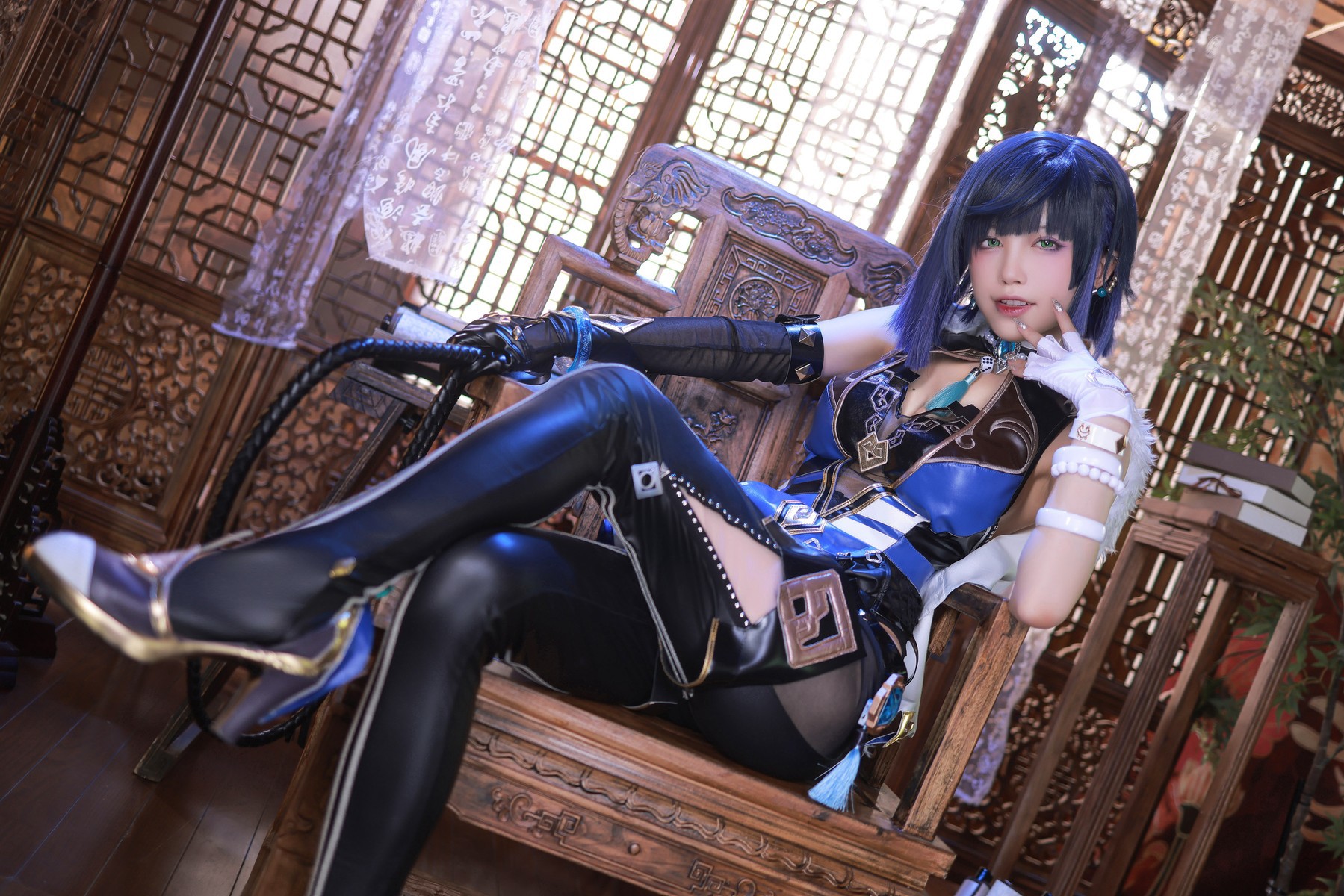 水淼aqua Cosplay 夜兰 Yelan(27)