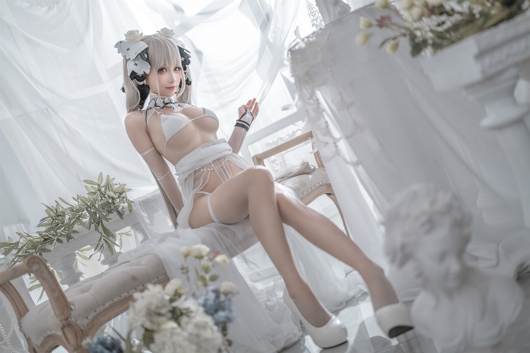 蠢沫沫 Cosplay 可畏婚纱(17)