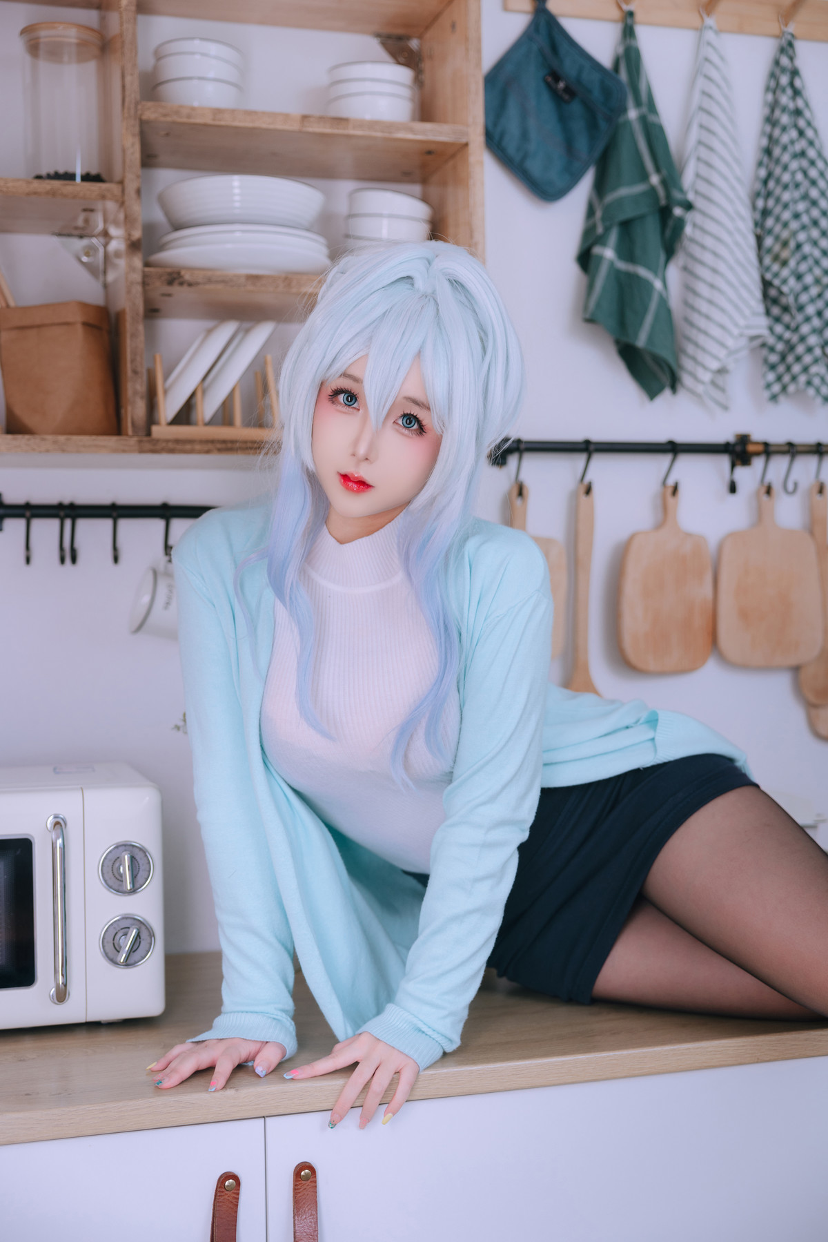 Cosplay Rinaijiao日奈娇 未亡人雪女 Set.03(7)