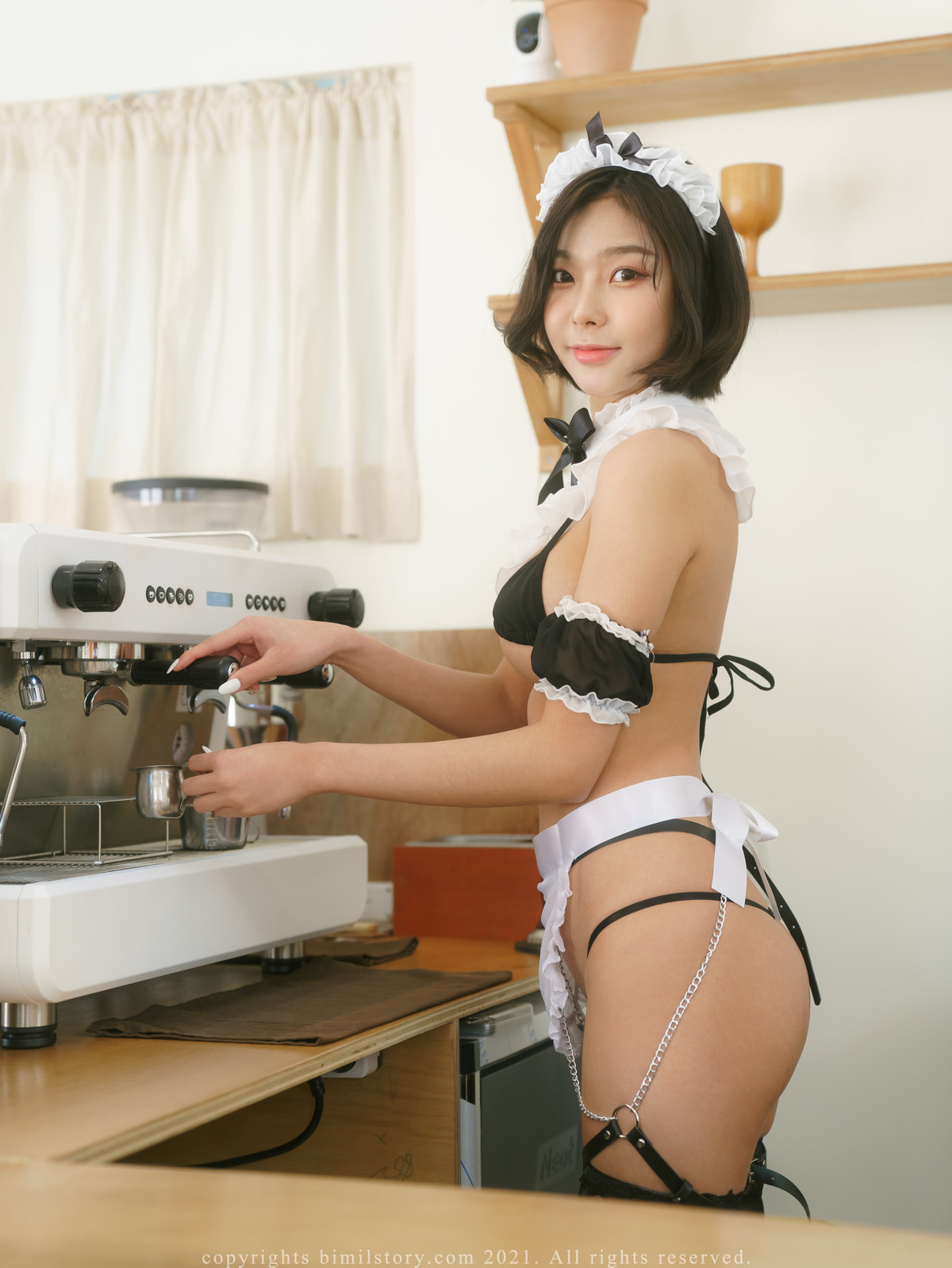 Mina 민아, [Bimilstory] Maid Cafe Realization of Imagination Set.01(42)