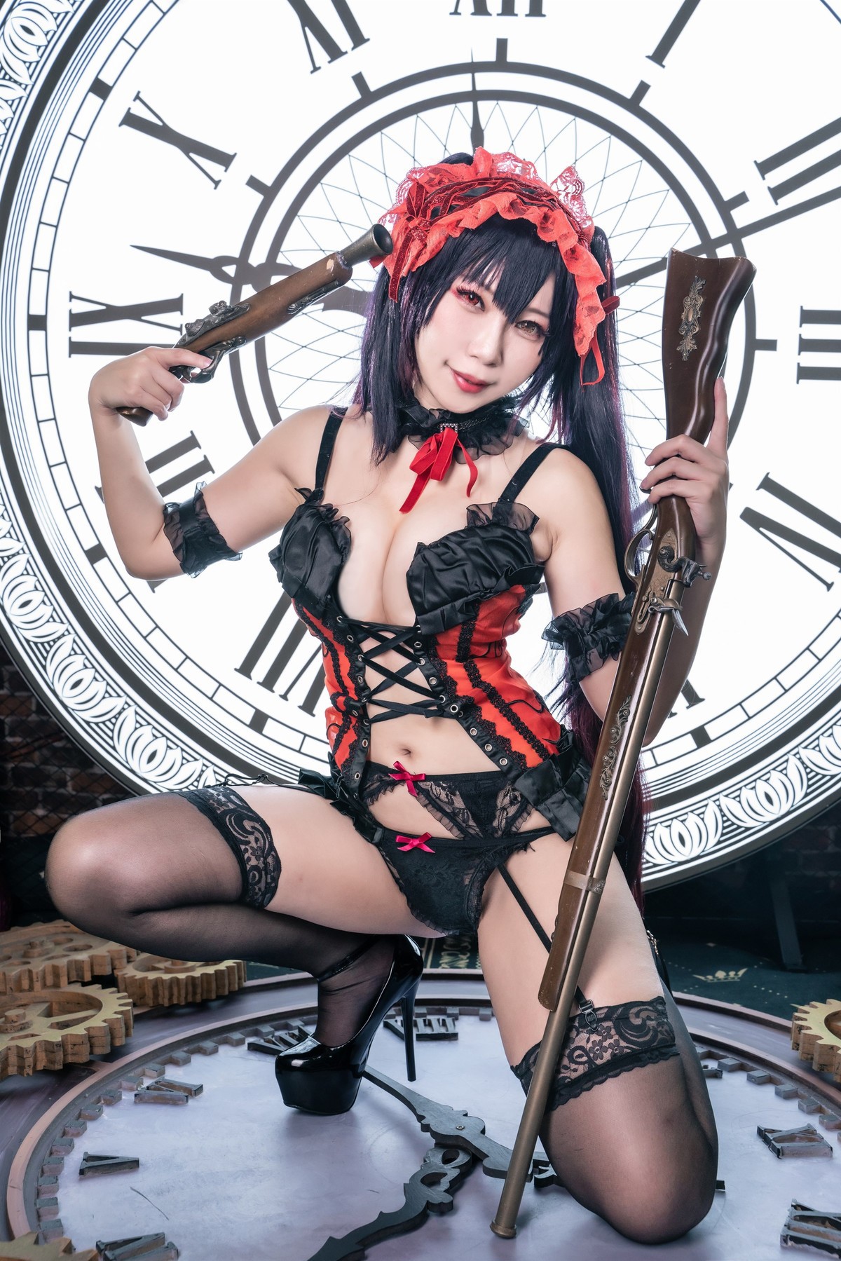 Cosplay 小琪Aki 时崎狂三 Kurumi Tokisaki(23)