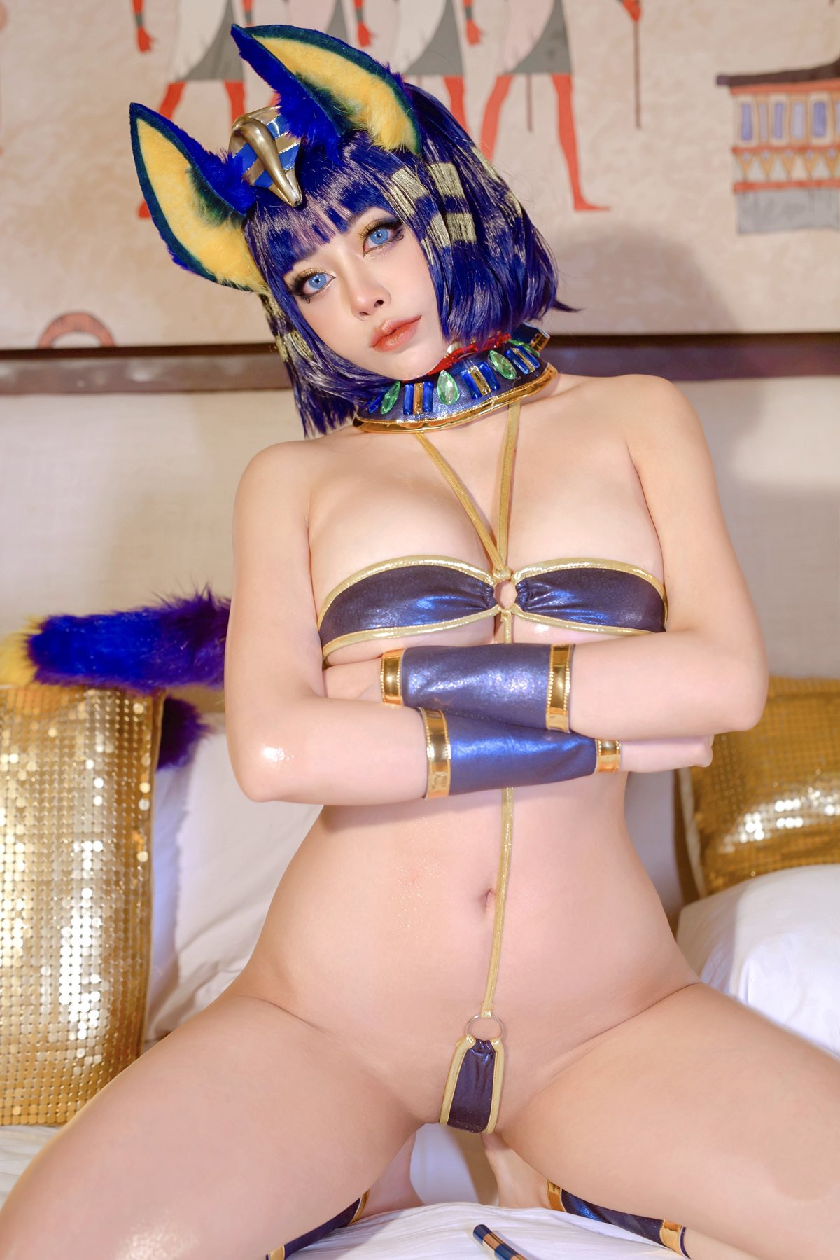 萝莉Byoru Cosplay Lewd Ankha ナイル(48)