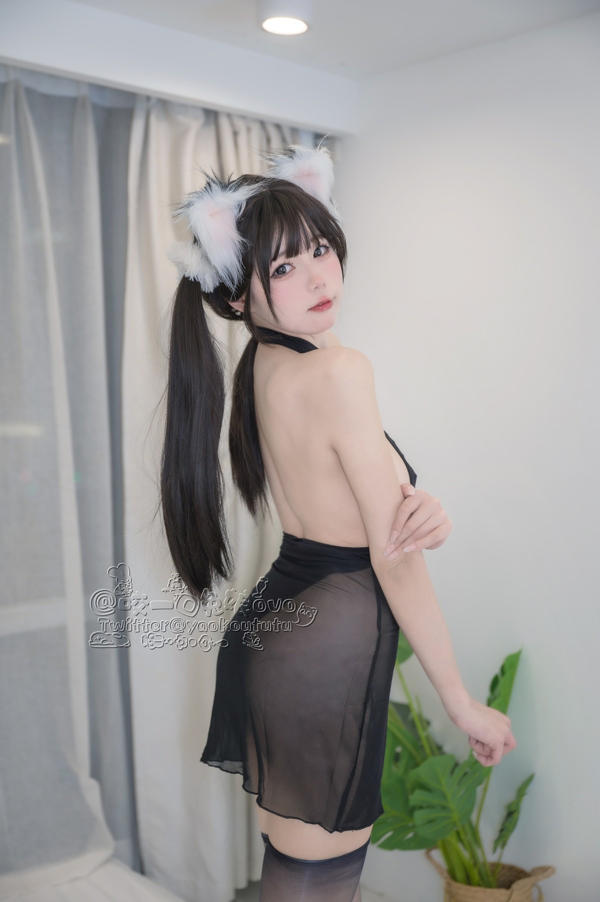 Cosplay 黏黏团子兔 黑白配(18)