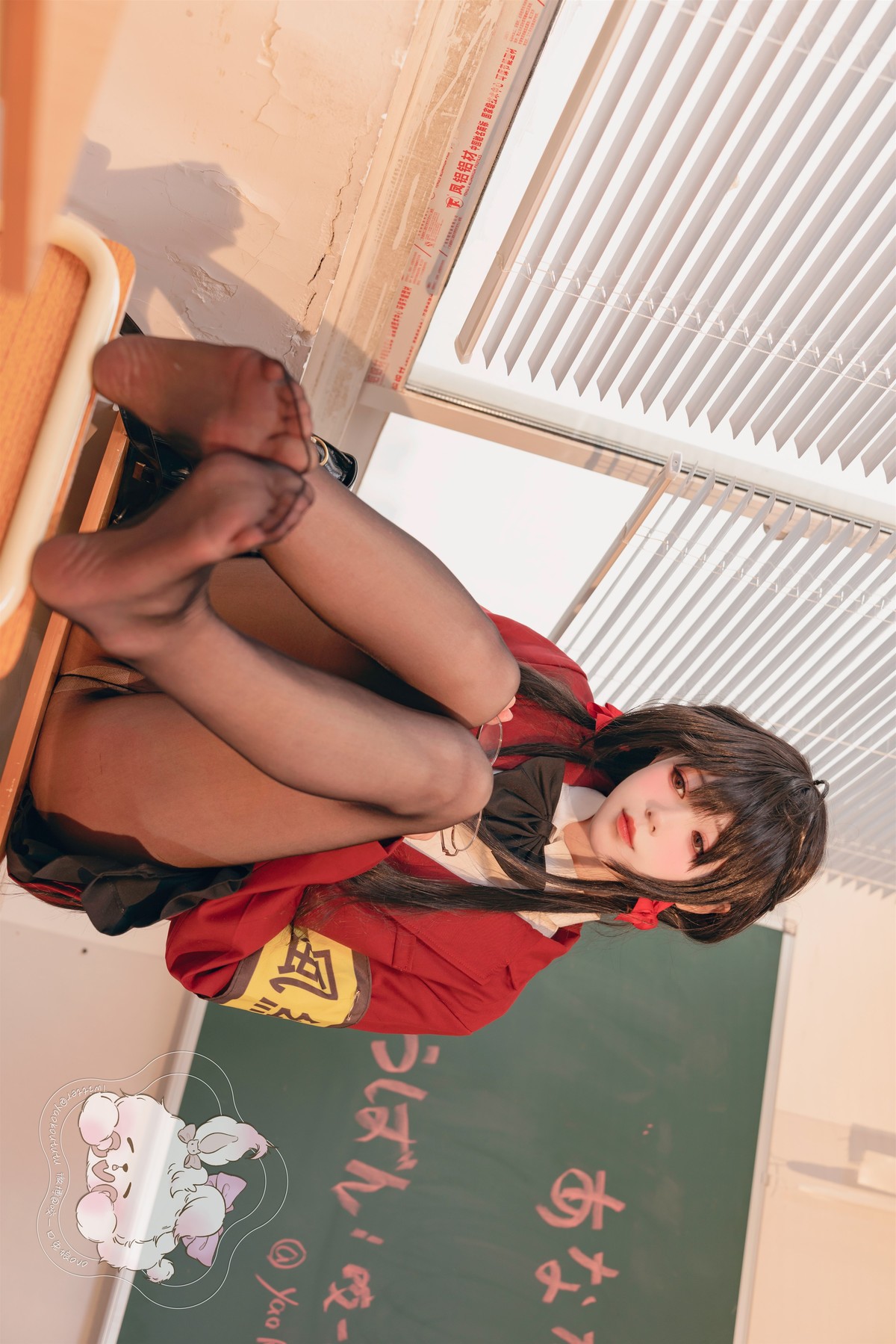 Cosplay 咬一口兔娘 风纪委员大凤 Set.01(33)