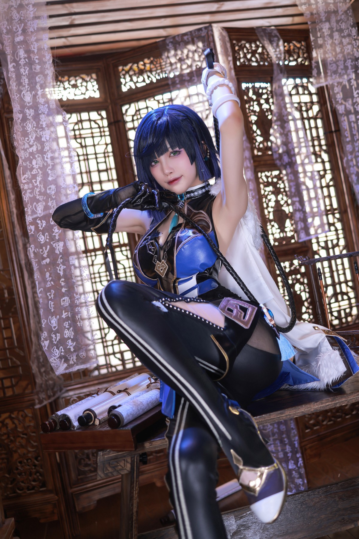 水淼aqua Cosplay 夜兰 Yelan(4)