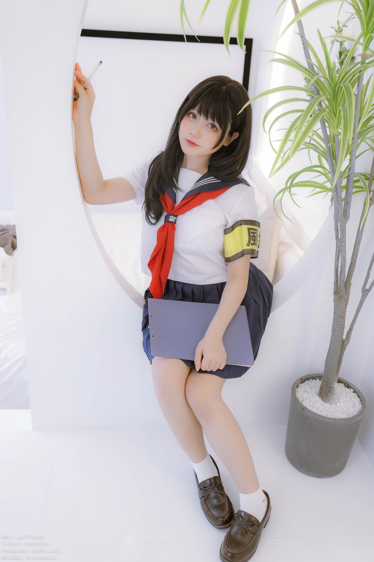 Cosplay Nyako喵子 风纪委员(12)