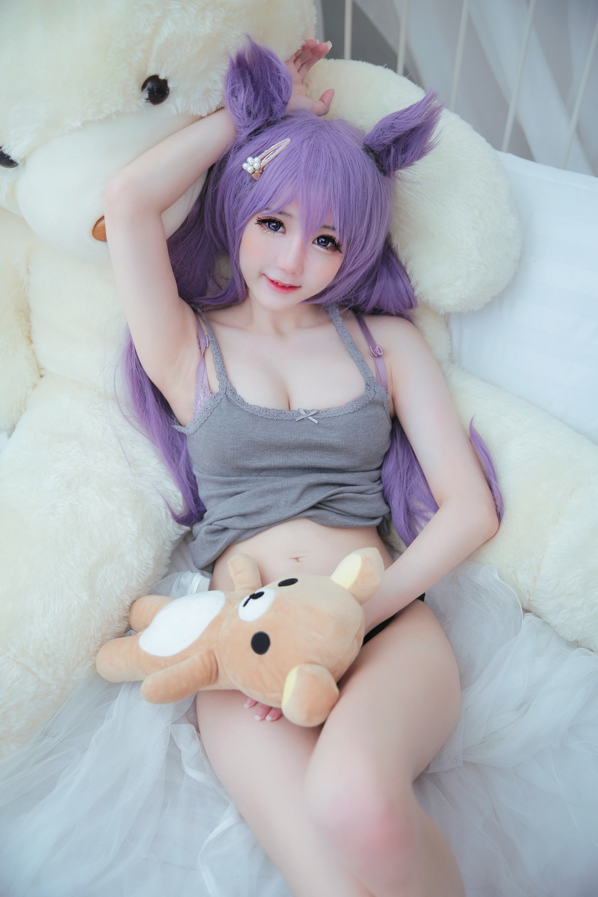 Sally多啦雪 Cosplay Keqing 刻晴 Lingerie Ver.