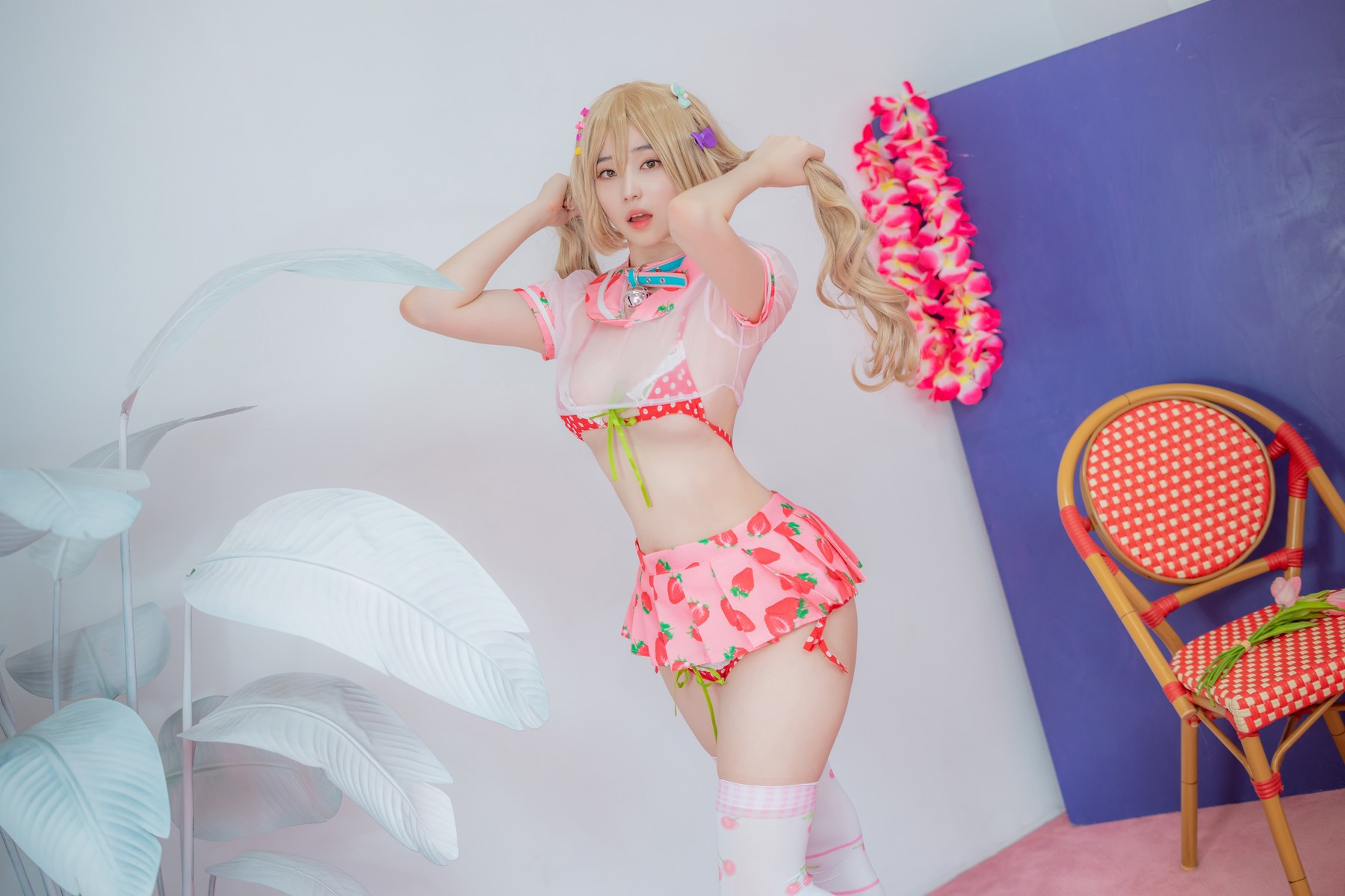 Bambi 밤비, [CreamSoda] Over knee socks Set.01(23)