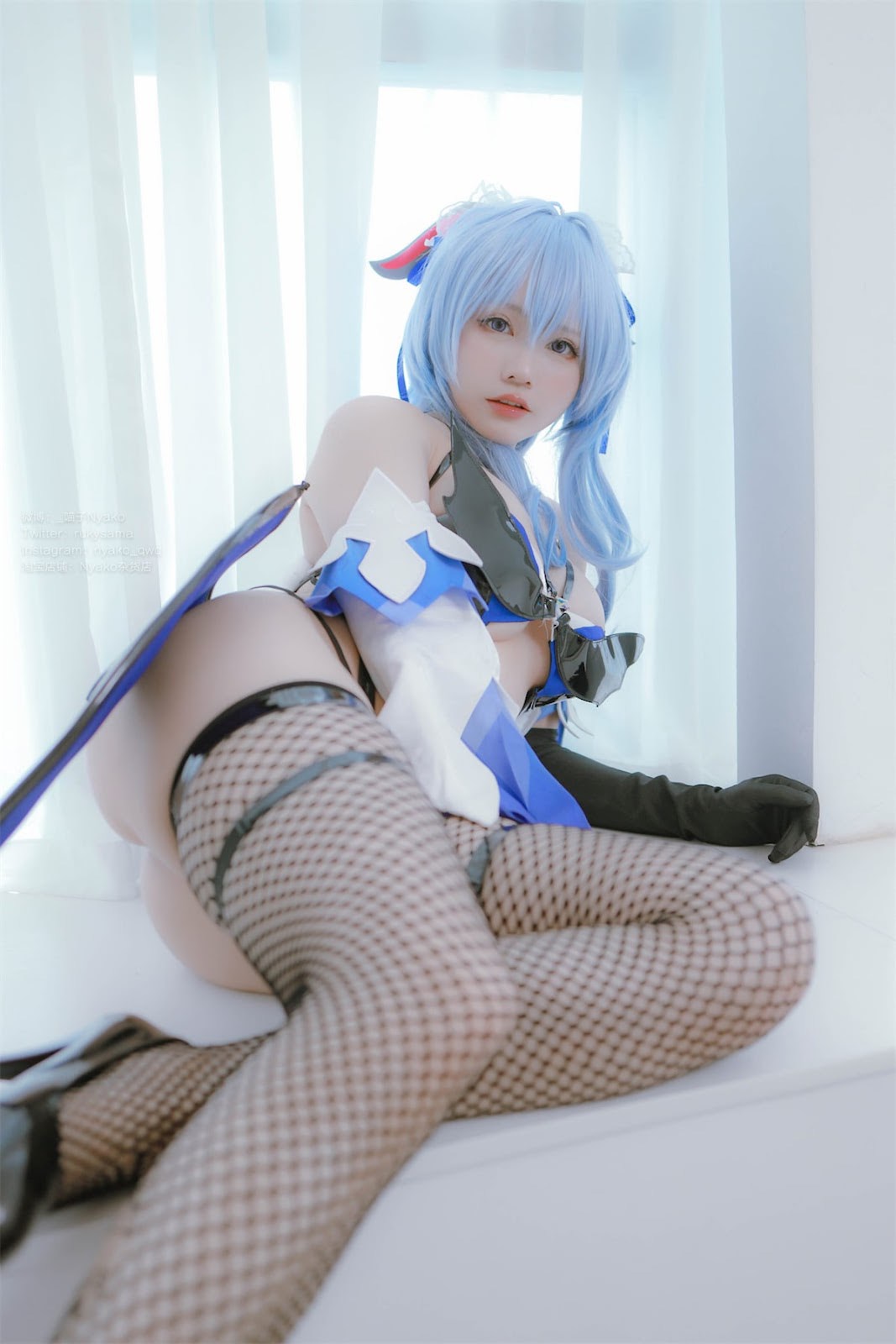 Cosplay Nyako喵子 原神 甘雨魅魔(47)