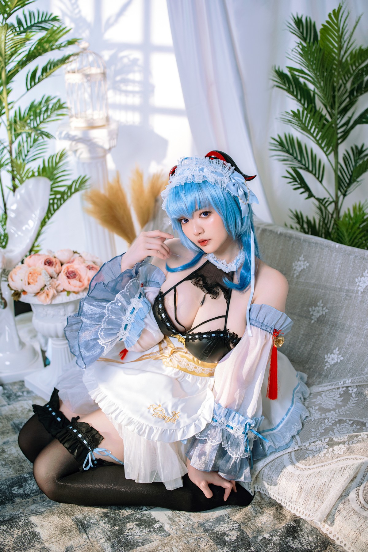 Cosplay Ying Tze 甘雨 Ganyu Maid(12)