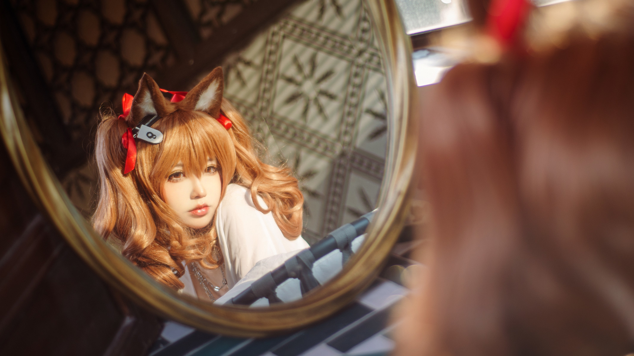 工藤新伍 Cosplay 明日方舟 安洁莉娜 夏卉泳装(12)