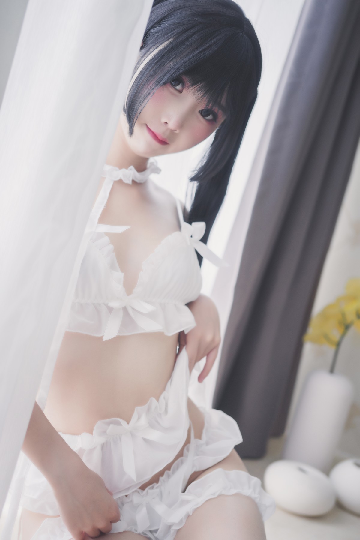 Cosplay 面饼仙儿 脑内少女 白内衣(8)