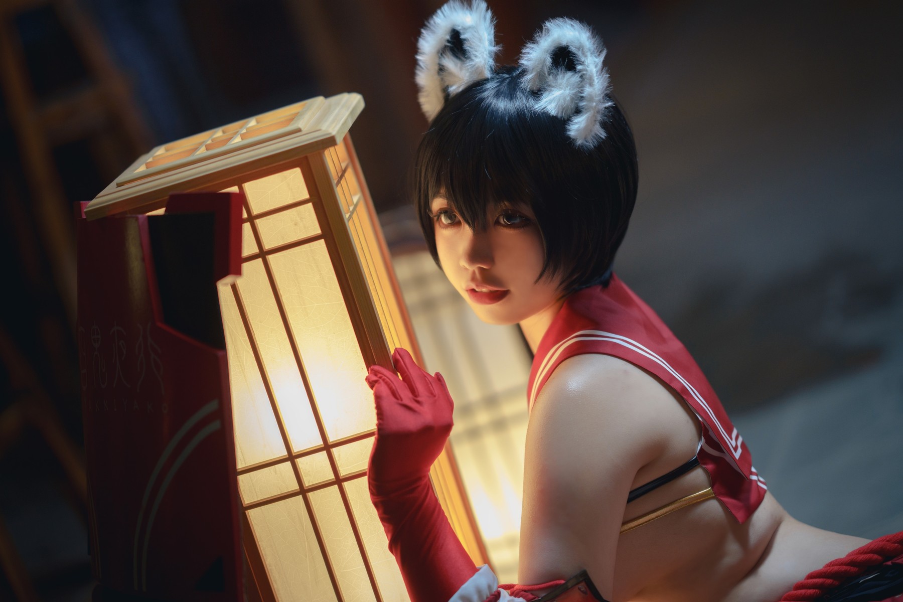 Ganlory 啊日日 Cosplay 春日ツバキ Kasuga Tsubaki(16)