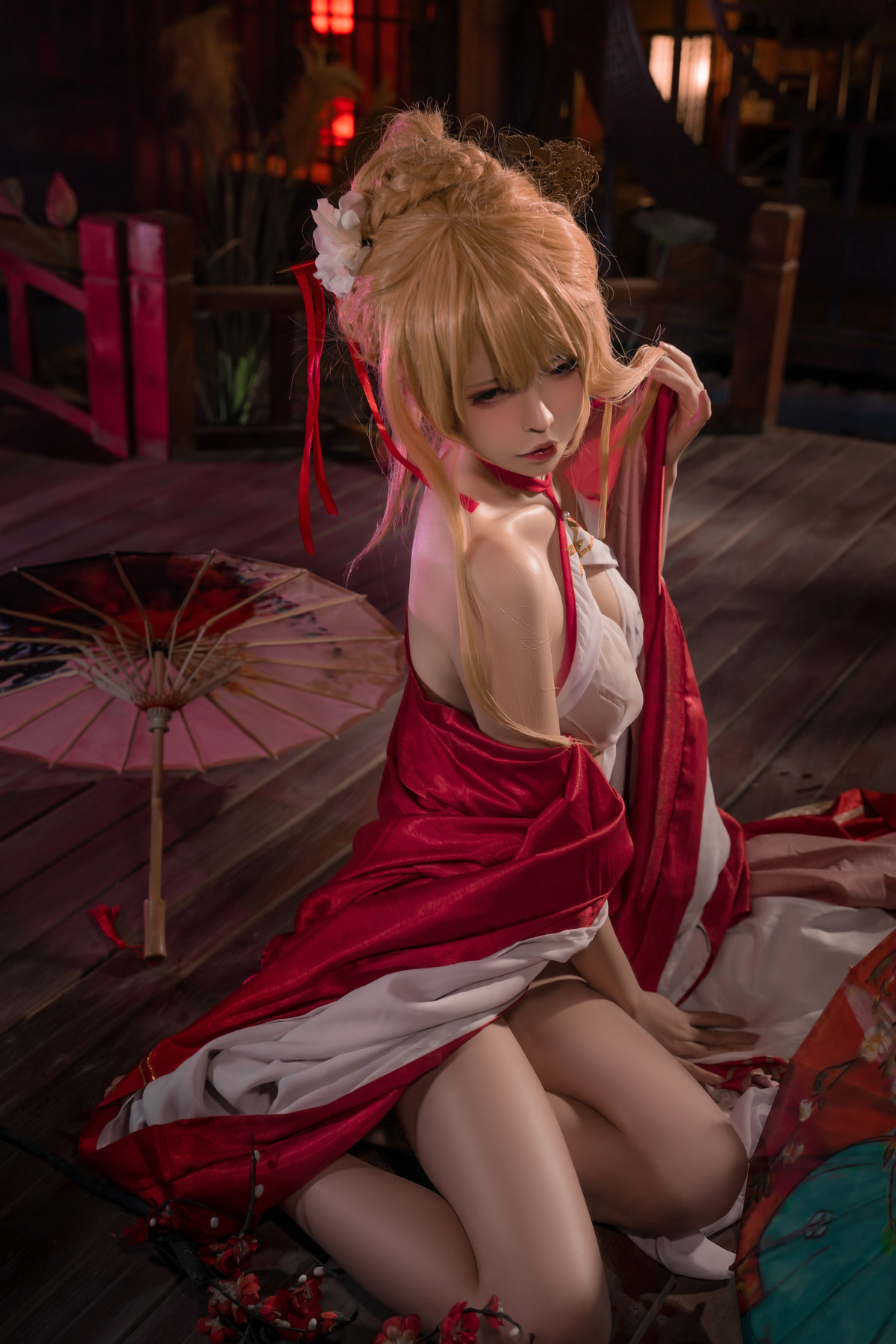 可可老师 Cosplay 碧蓝航线 光荣旗袍(17)