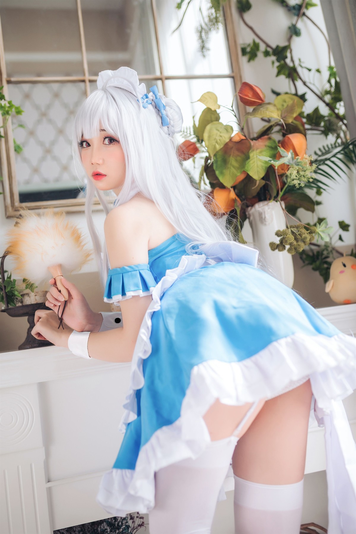 焖焖碳 Cosplay 小天鹅女仆(5)