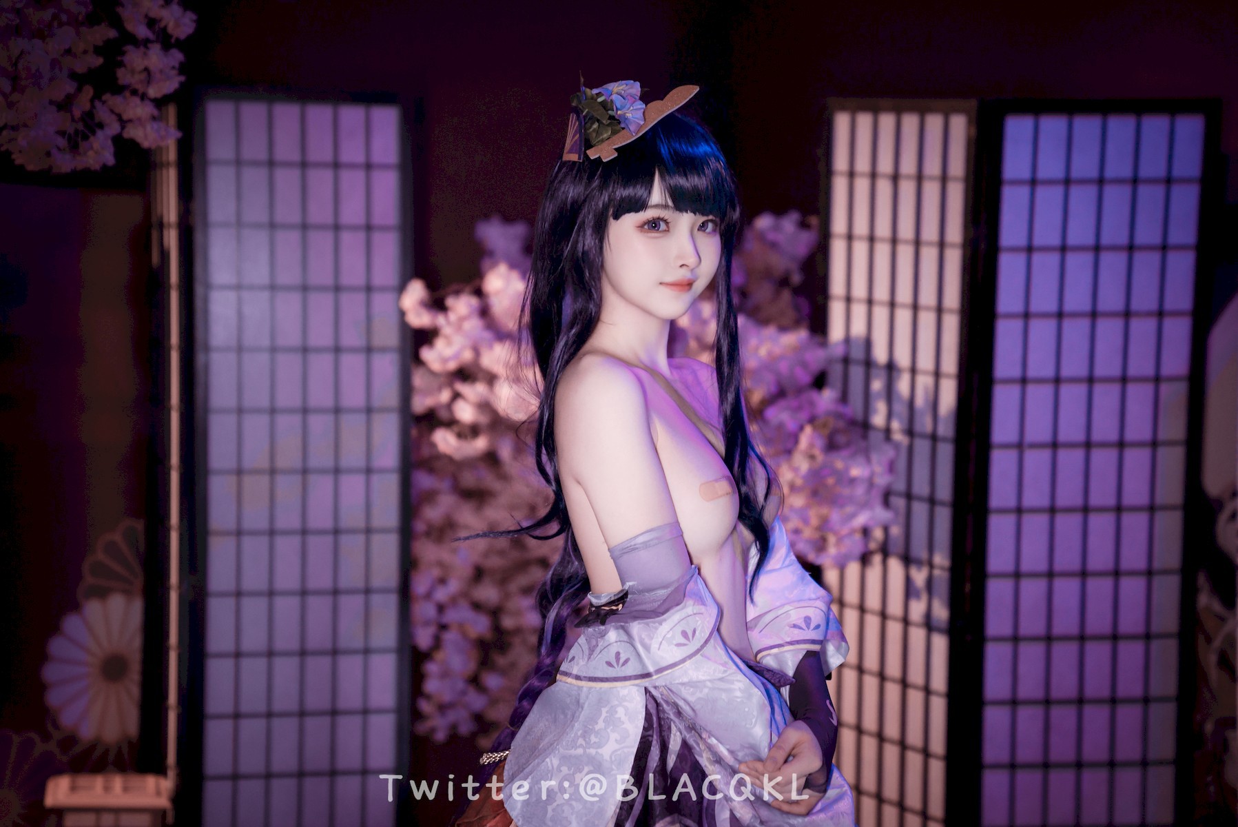 Cosplay 白莉愛吃巧克力 雷電將軍(9)