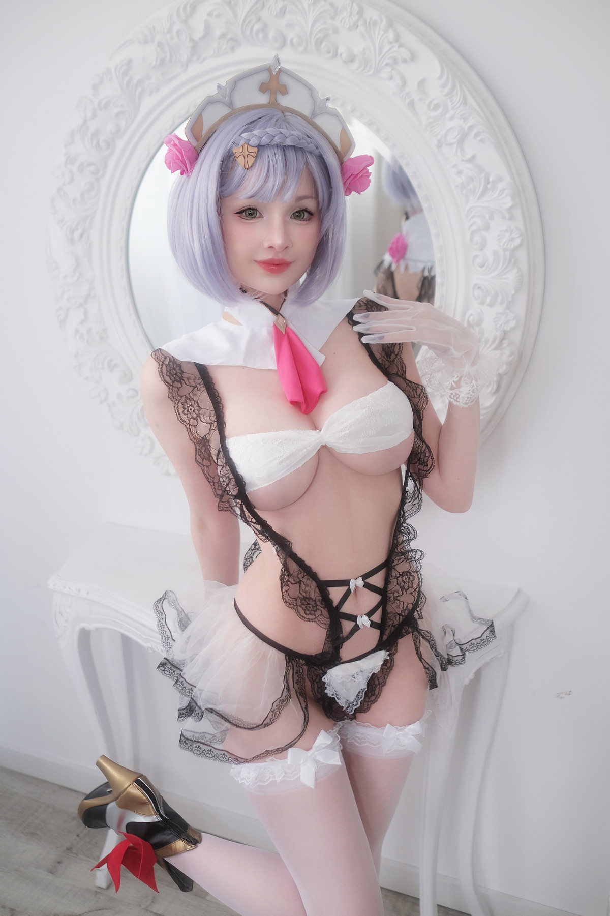 Hidori Rose Cosplay Noelle &#8211; Genshin Impact(14)