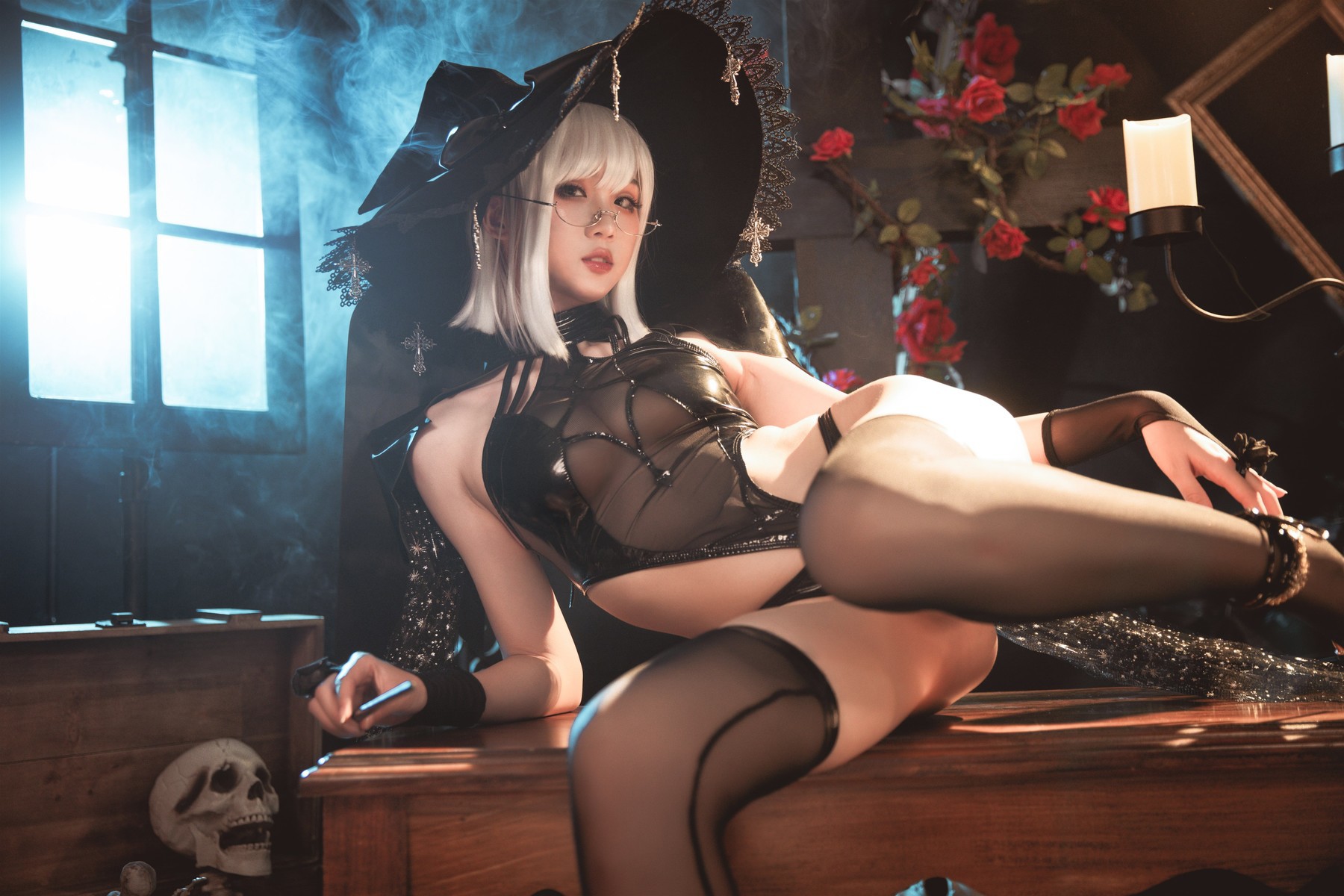 瓦斯塔亚小龙虾 乌烟魔女 Cosplay(13)