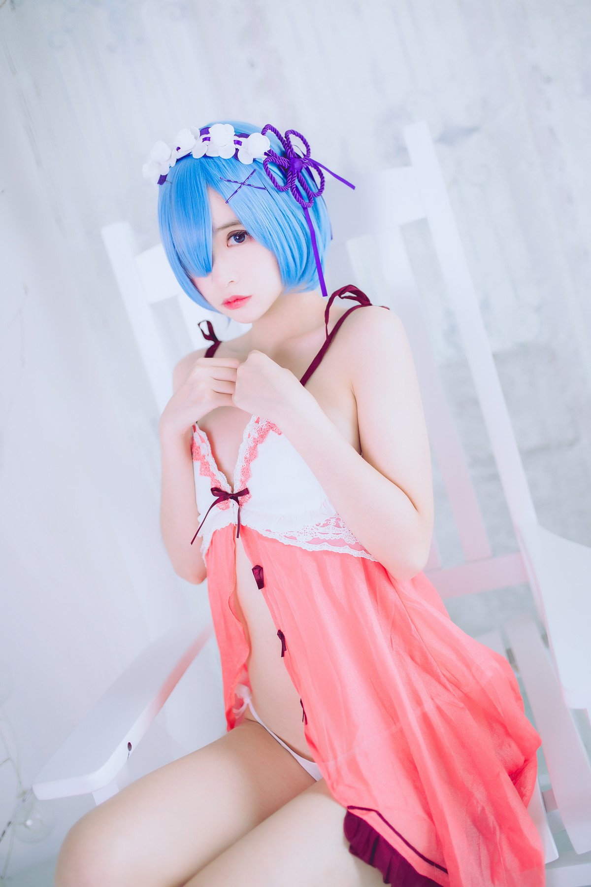 Cosplay 疯猫ss 蕾姆(10)