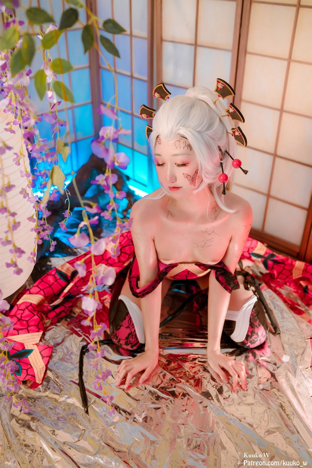 Cosplay KuukoW クー子 Daki 堕姫(28)