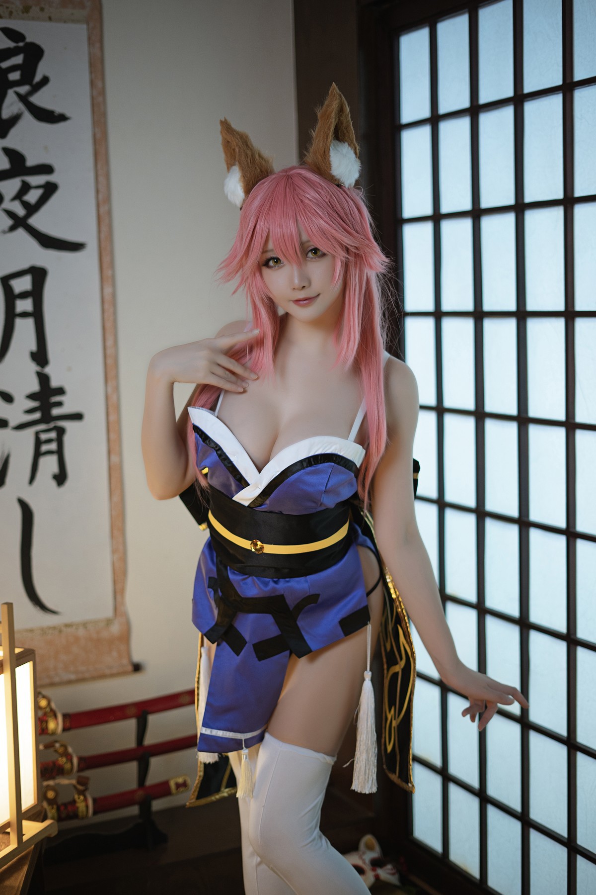 Cosplay 星之迟迟Hoshilily 玉藻前忠犬蓄势待发(18)