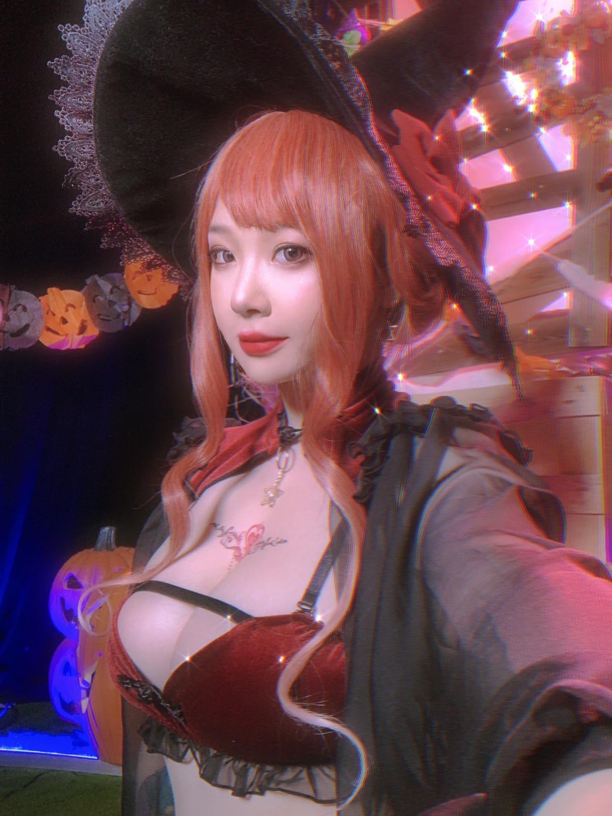 Cosplay 皮皮奶可可爱了啦 万圣节女巫(43)