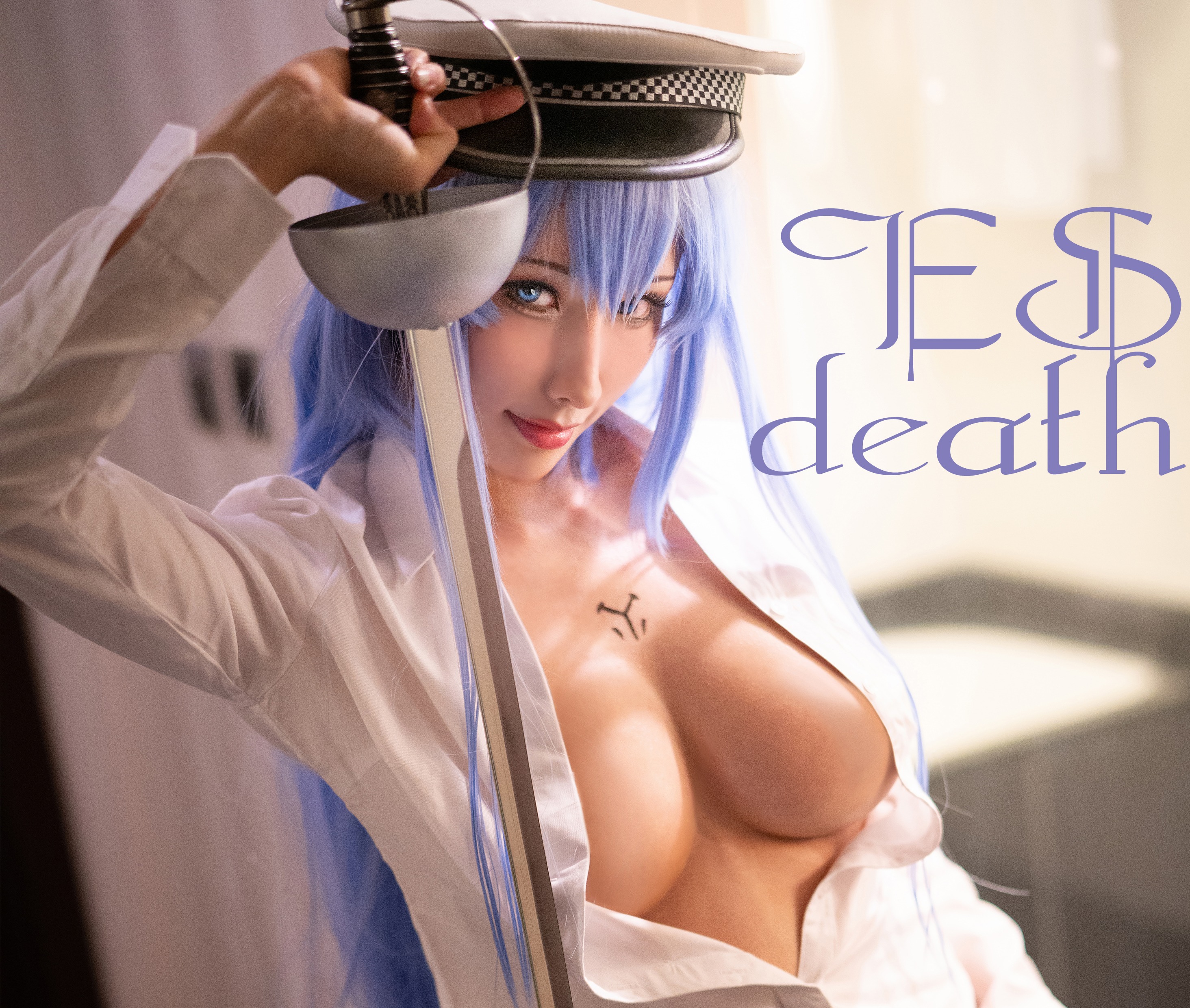 雨波_HaneAme - NO.03 Akame Ga Kiru_Esdeath_BF shirt_艾斯德斯男友衬衫[25](14)