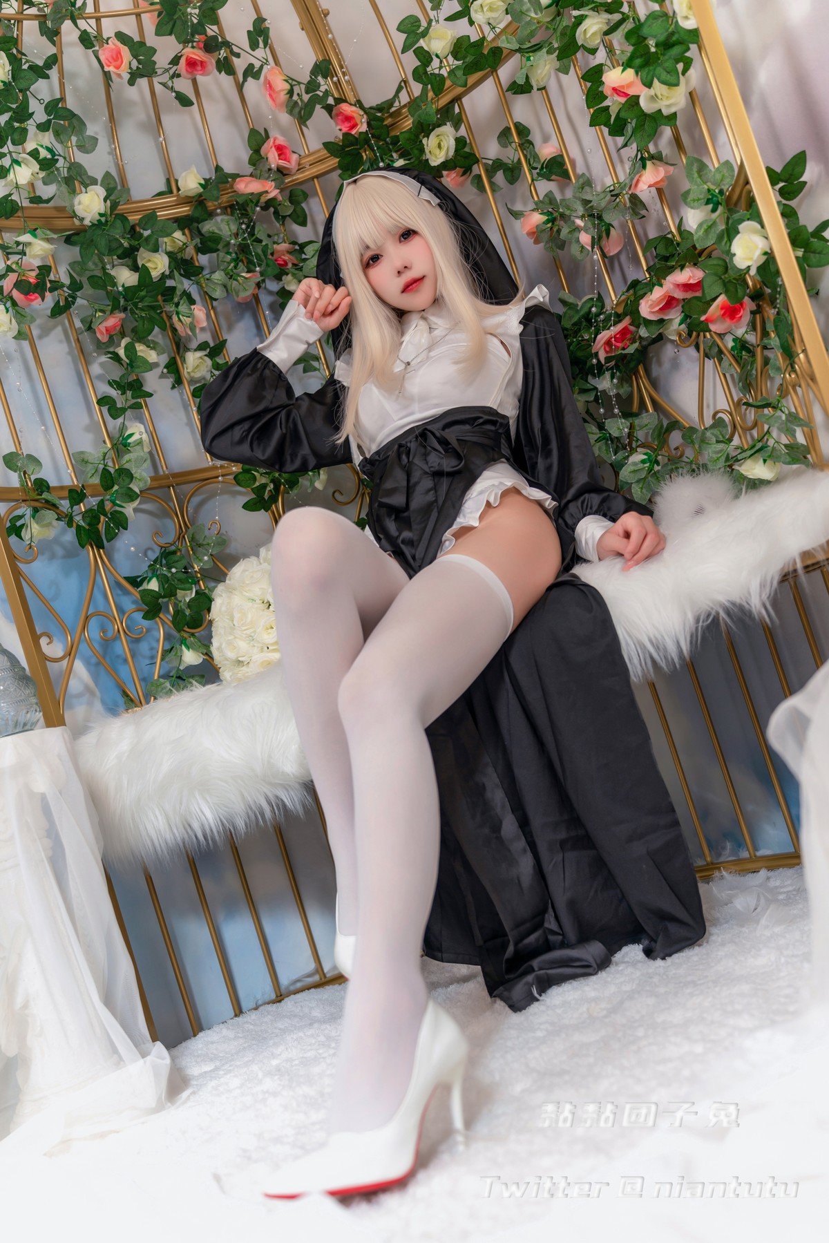 Cosplay 黏黏团子兔 Nun 修女(17)