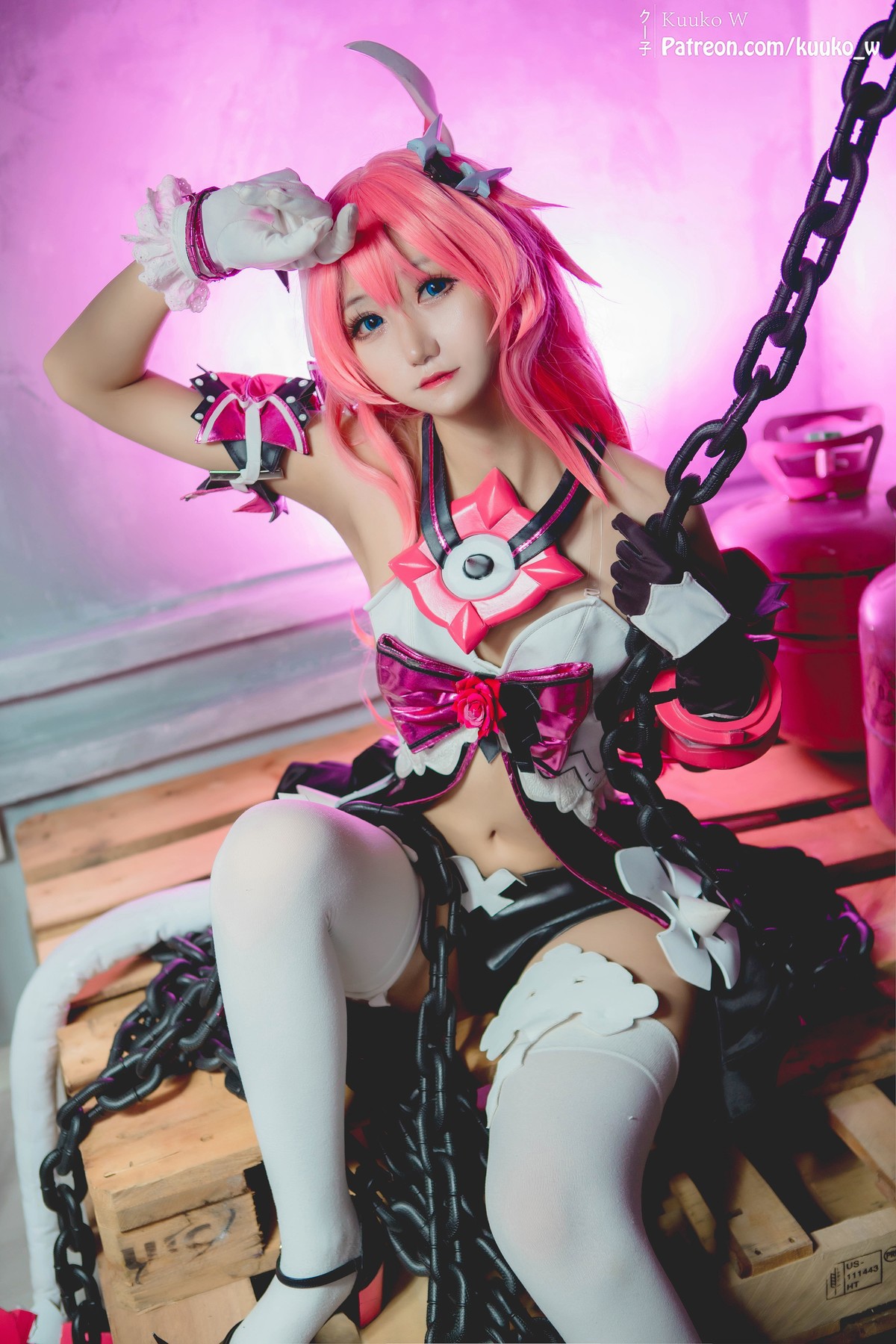 Cosplay KuukoW クー子 Rosalia-Honkai Impact(22)