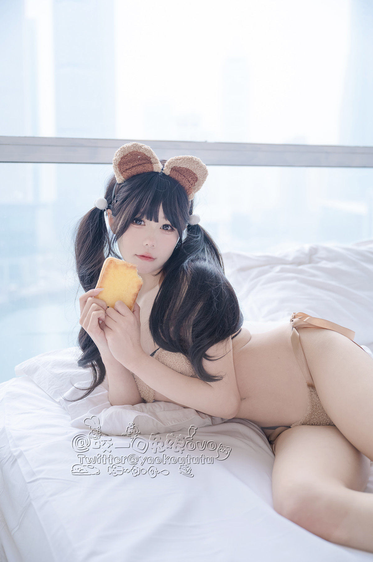 Cosplay 黏黏团子兔 小熊睡衣(12)